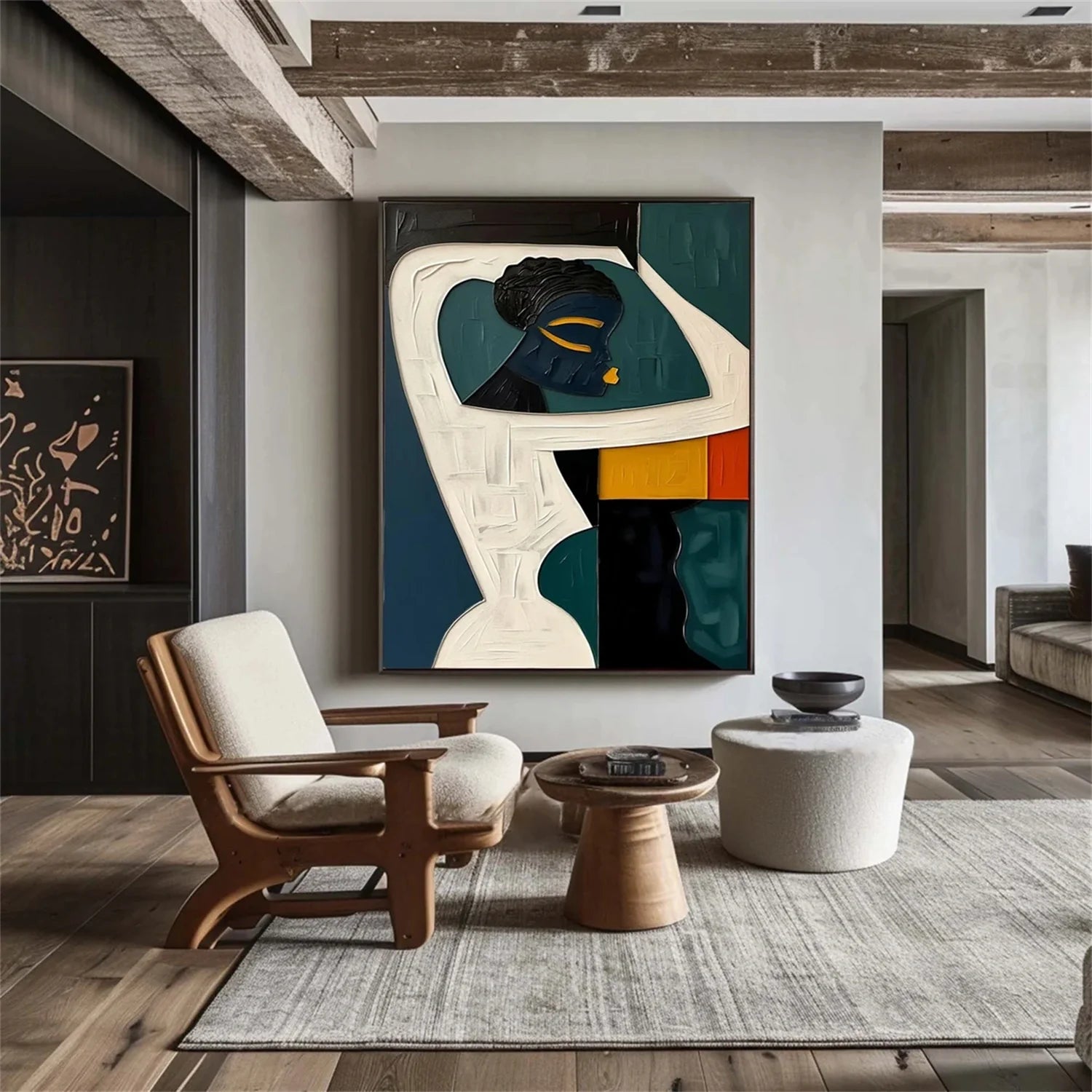 Abstract Portrait Colorful Painting #AB002