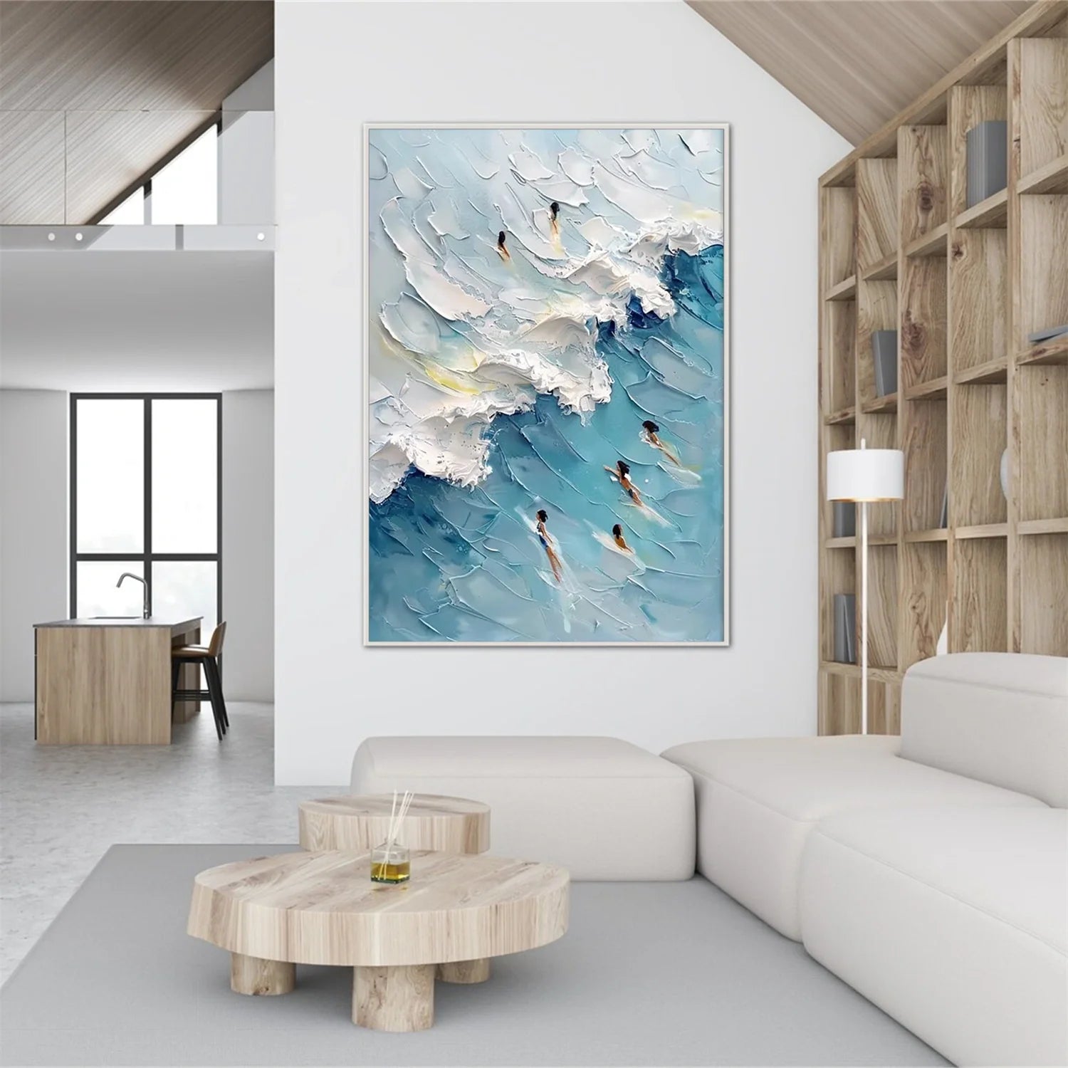 Swimming Sport Textured Wall Art #AS013