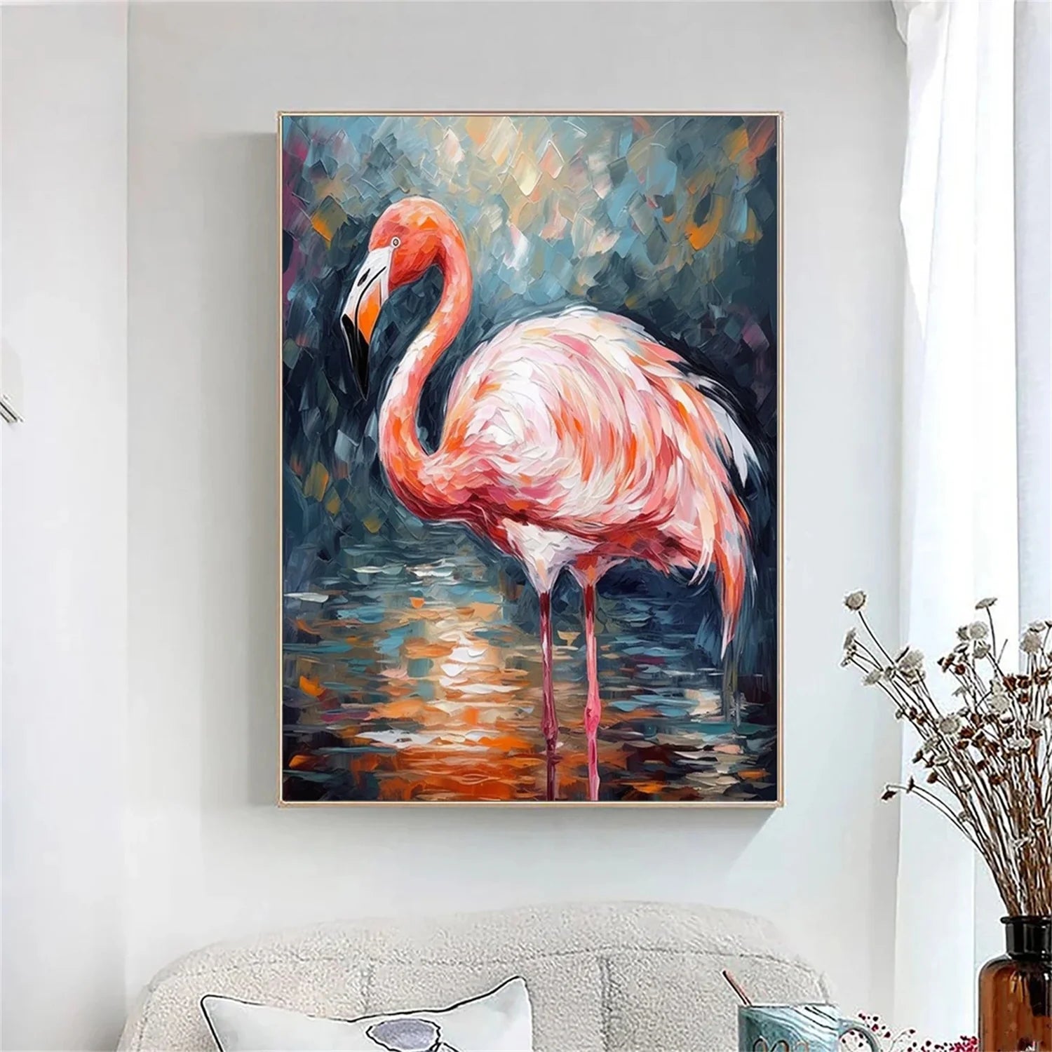 Colorful Abstract Animal Wall Art #AM079