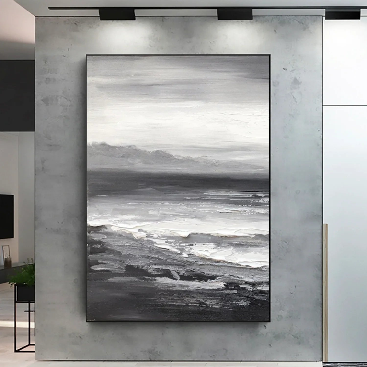 Sea & Sky Abstract Textured Wall Art #SK176