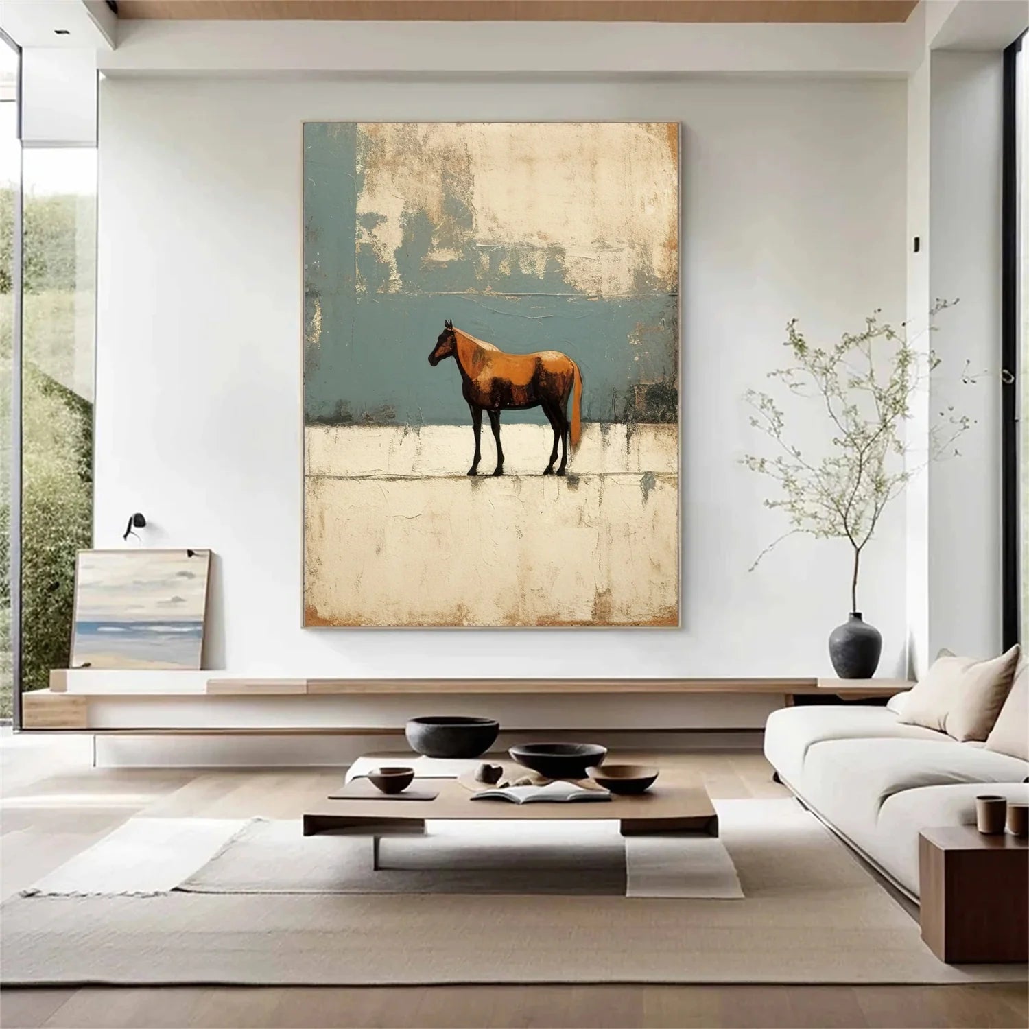 Abstract Animal Horse Wall Art #AM109