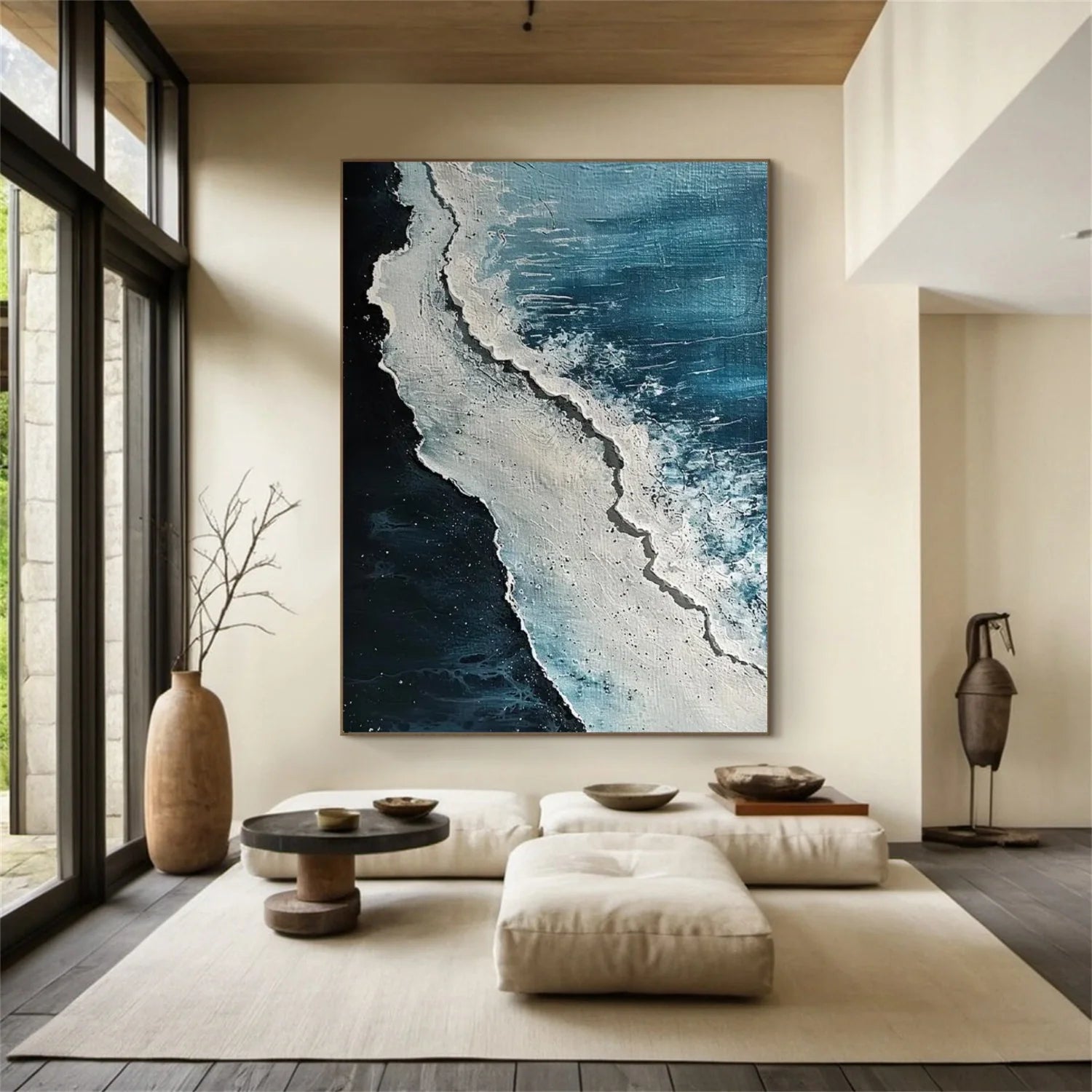 Sea & Sky Abstract_Textured_Wall Art #SK172