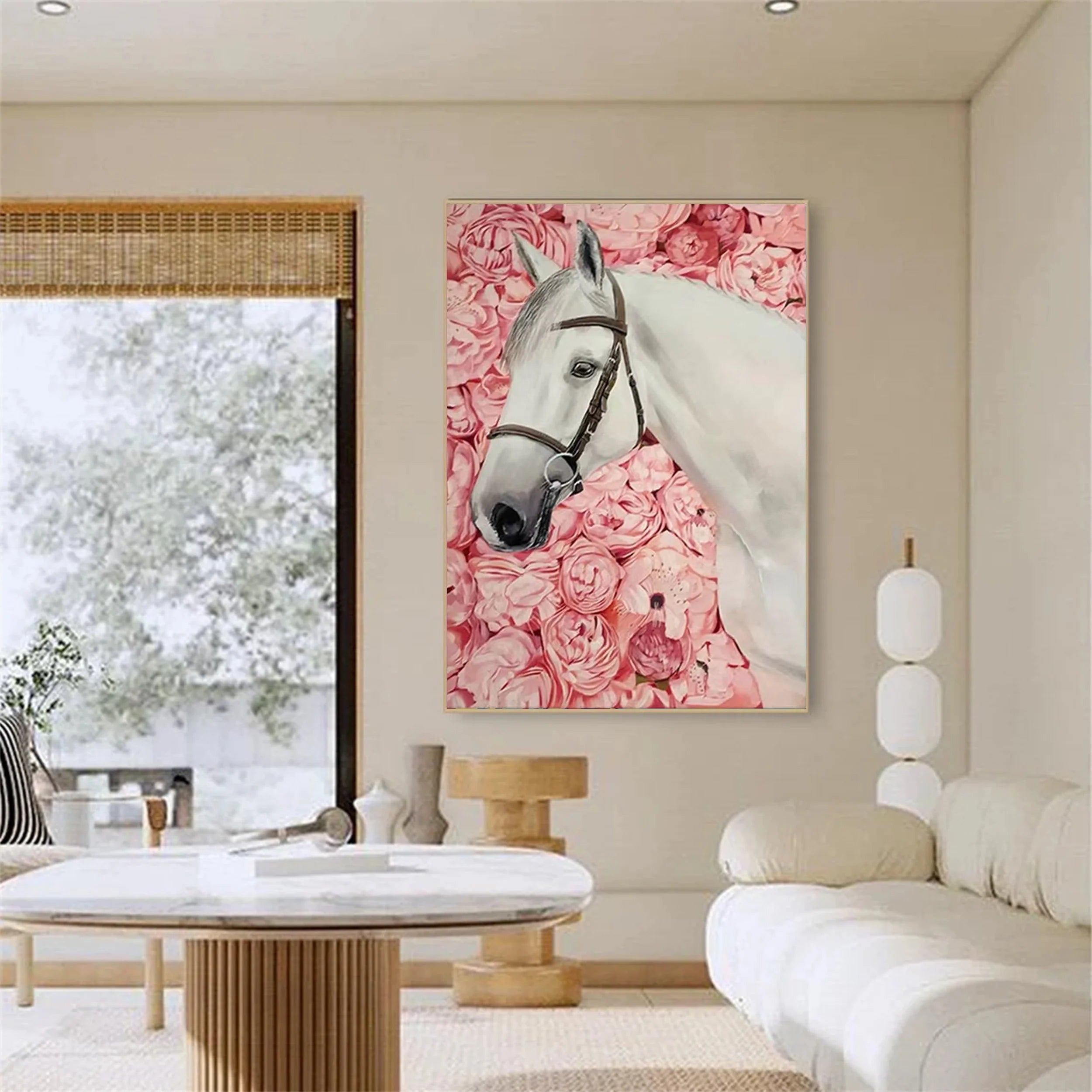 Colorful Horse Abstract Animal Wall Art #AM027