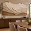 Neutral Textured Mountain Wall Art, Beige Abstract Landscape Painting #NHK3SDGE