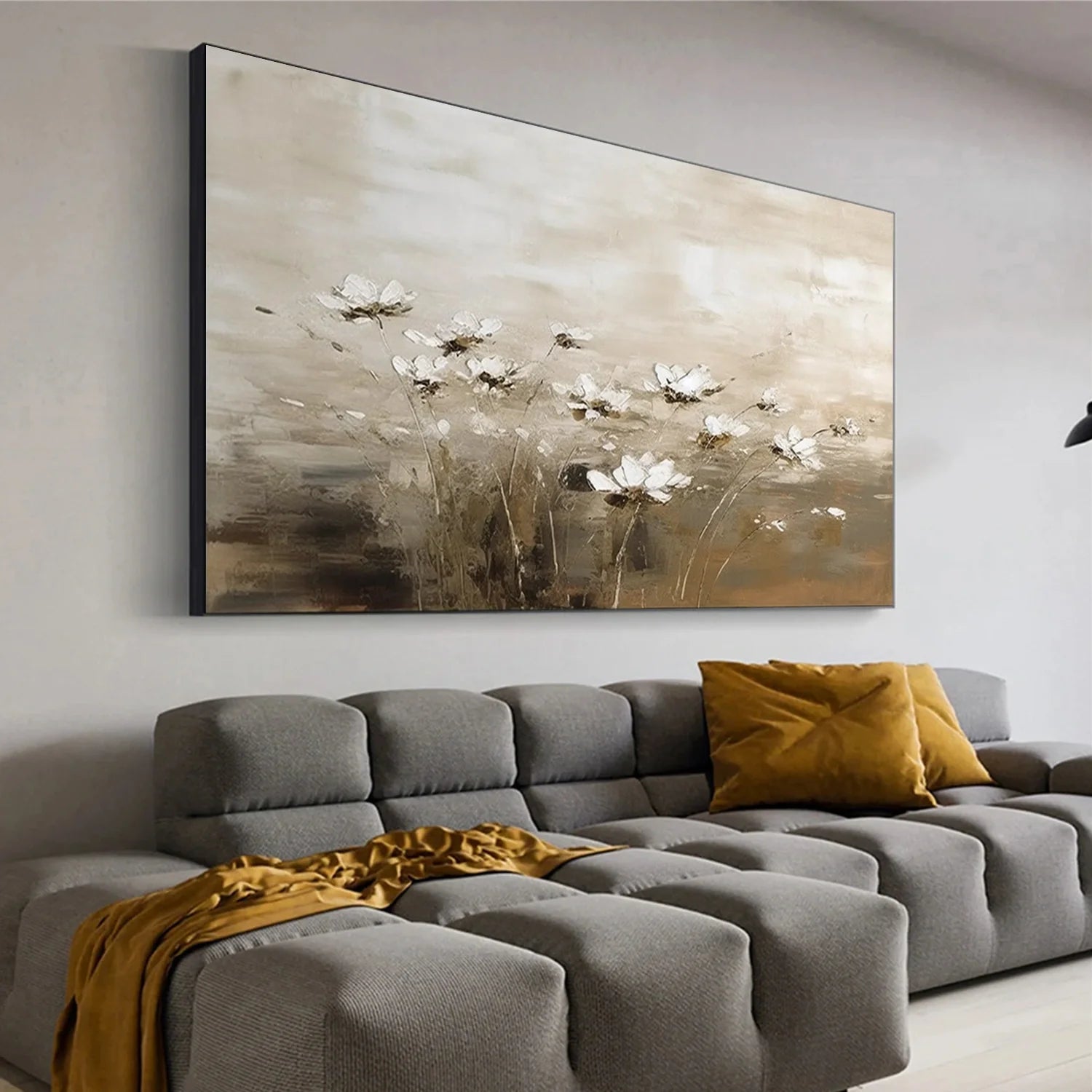 Flower & Tree Abstract Textured Wall Art #FT110