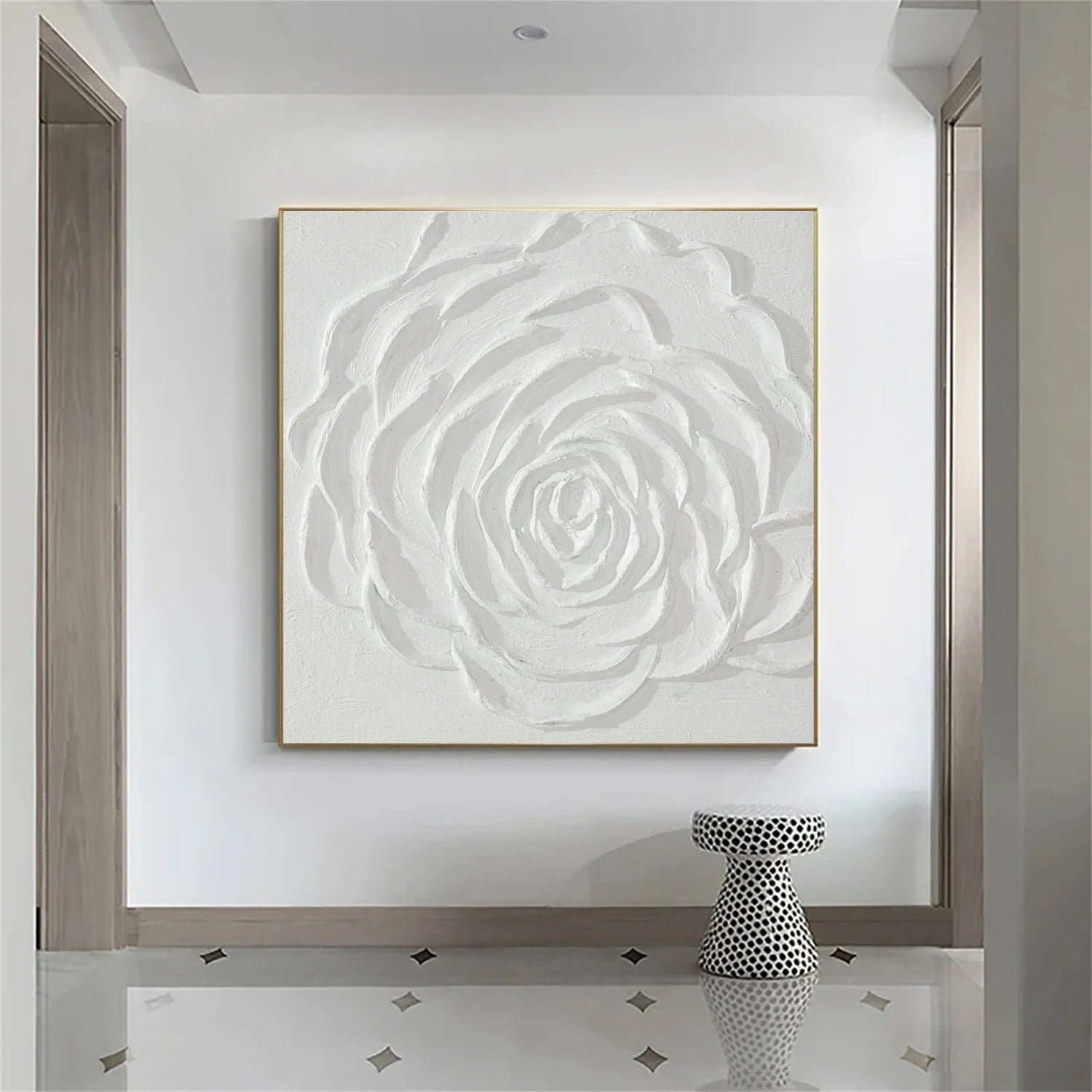 Flower & Tree Abstract_Textured Wall Art #FT133