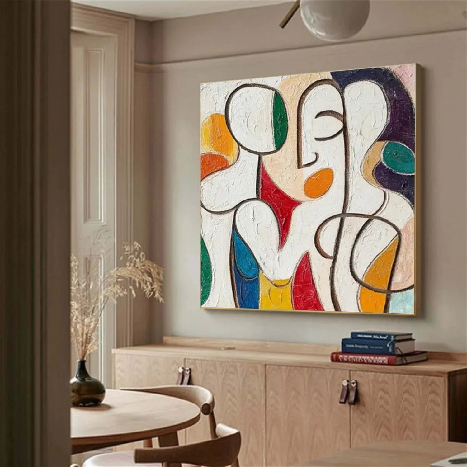 Abstract Portrait Colorful Painting #AB044