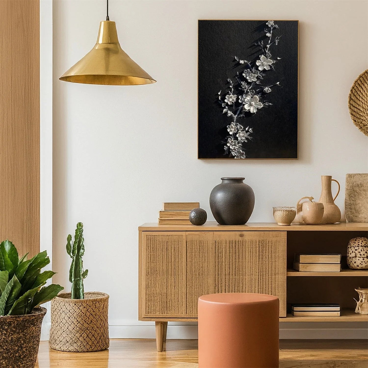 Flower & Tree Abstract_Textured Wall Art #FT151