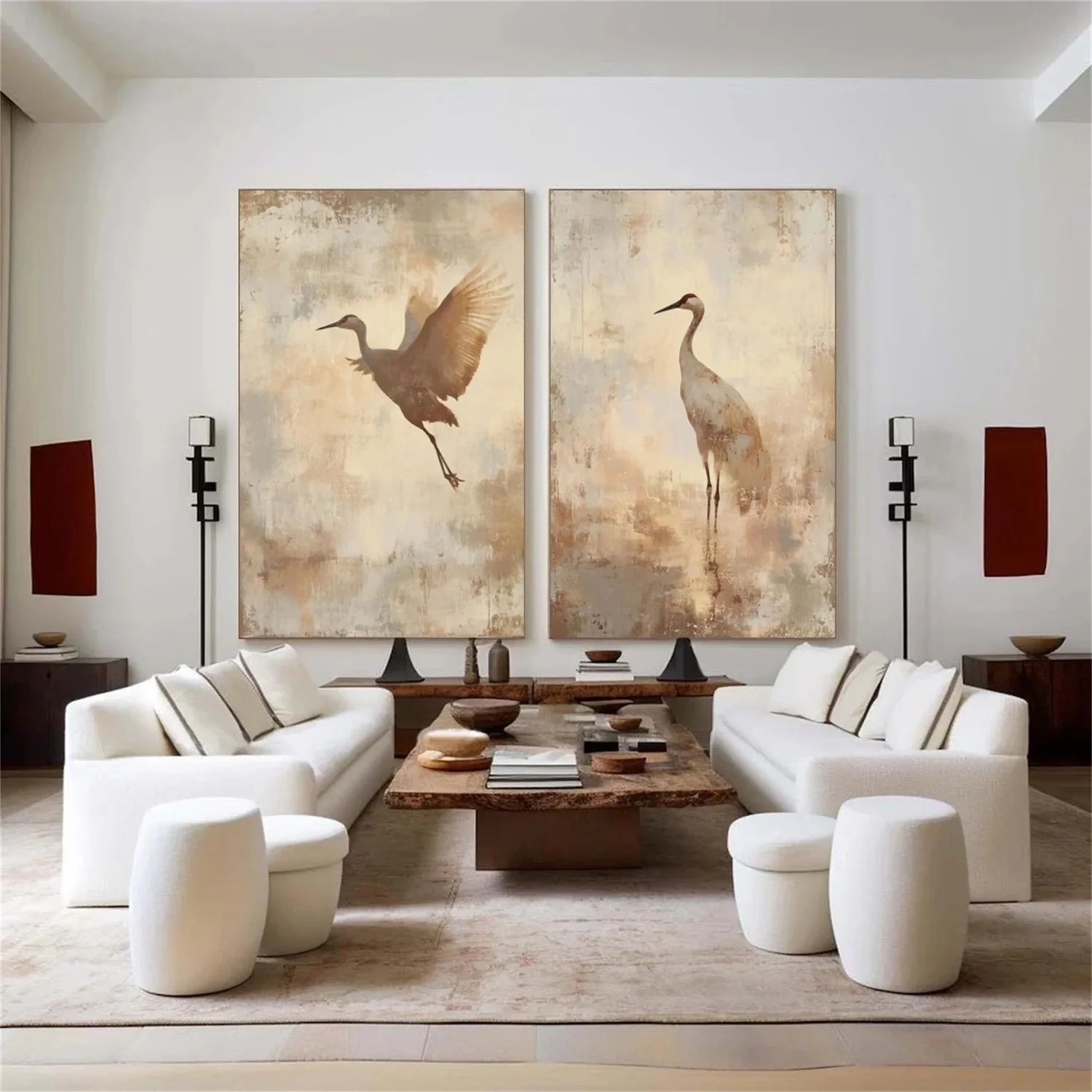 Abstract Animal Wall Art Set of 2 #AM143