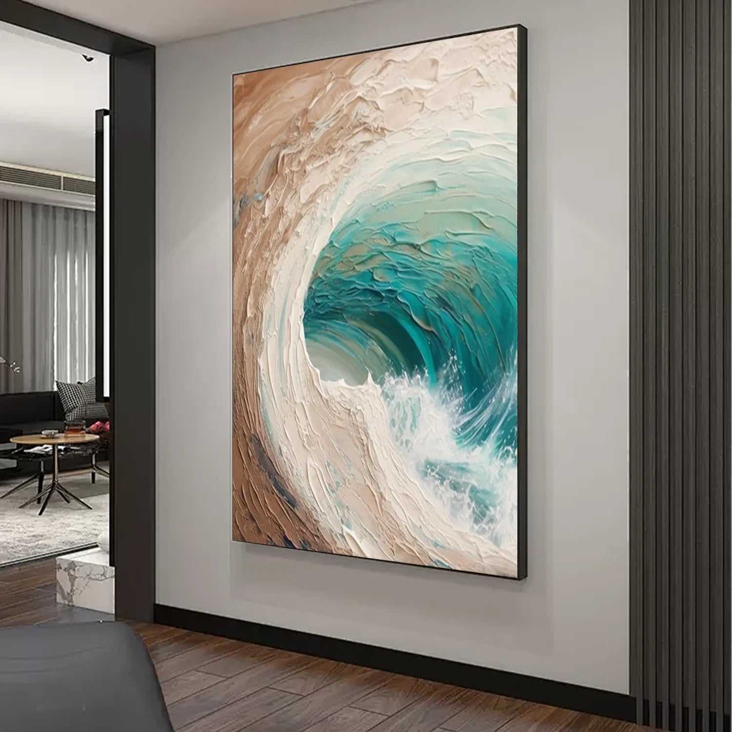Sea & Sky Abstract_Textured_Wall Art #SK125