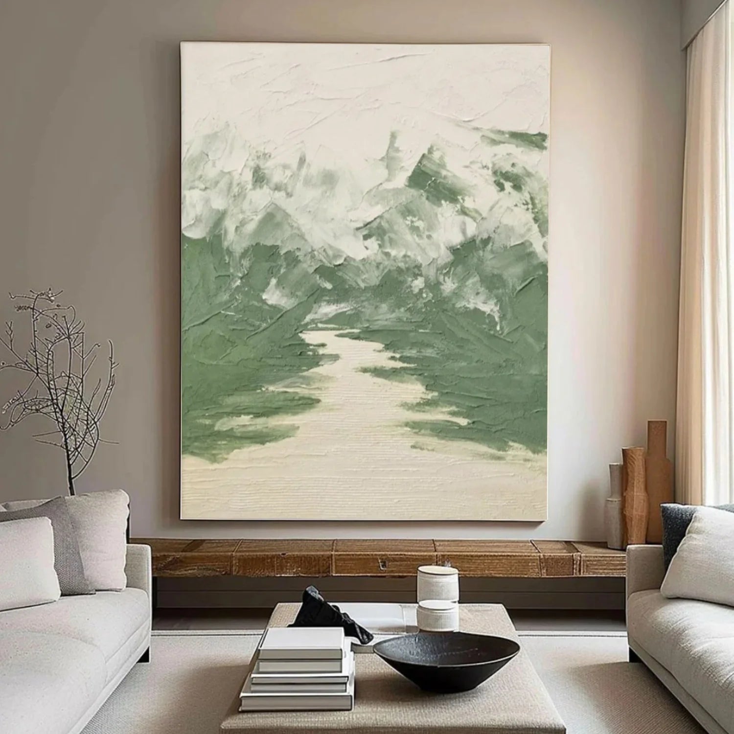 Minimalist Mountain Canvas Art #MD293
