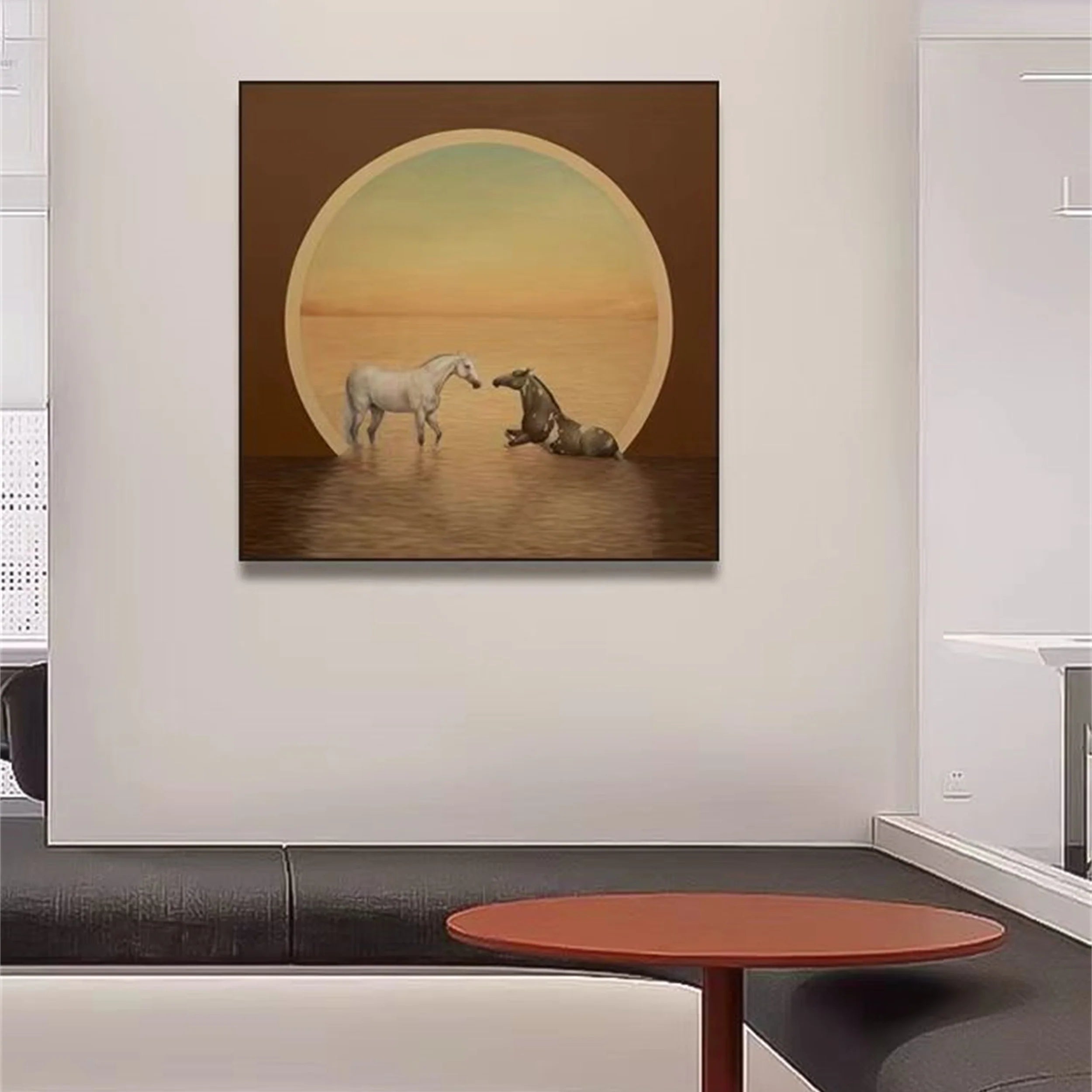 Colorful Horse Abstract Animal Wall Art #AM023