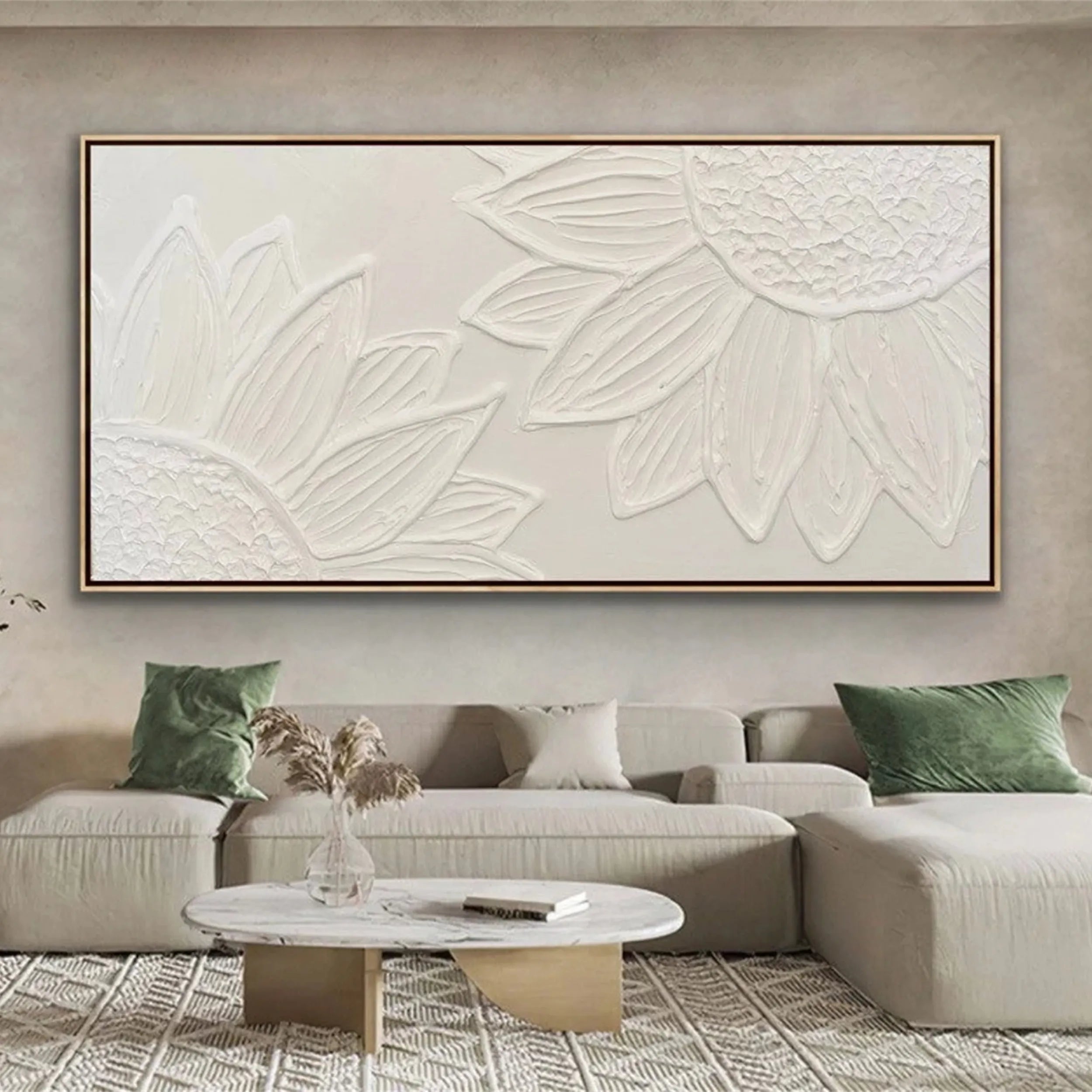 Flower & Tree Abstract Textured Wall Art #FT027