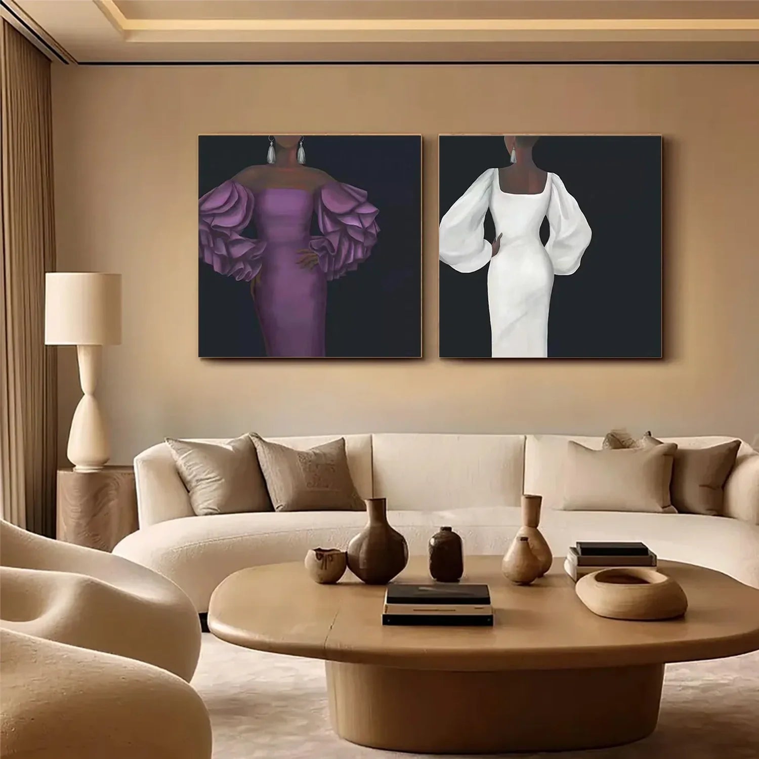 Abstract Portrait_Wall Art Set of 2 #AB065