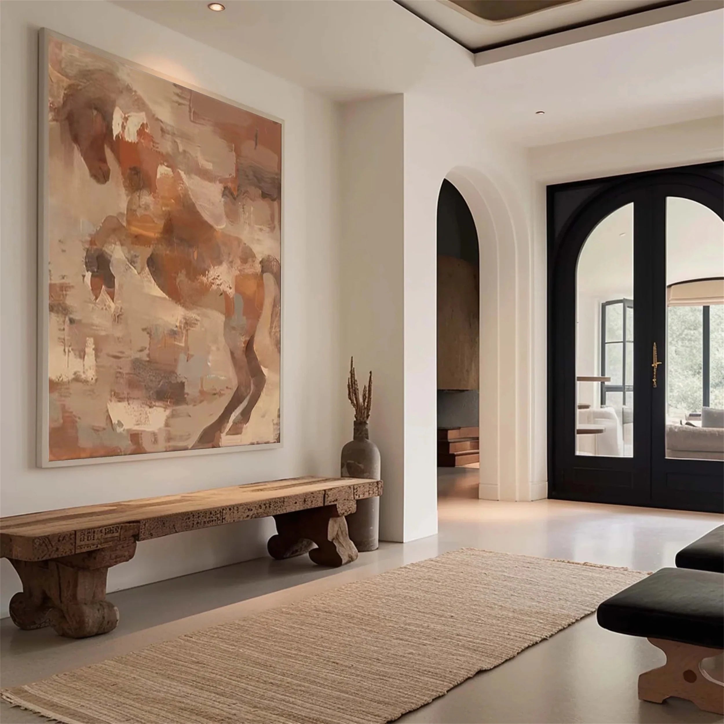 Colorful Horse Abstract Animal Wall Art #AM017