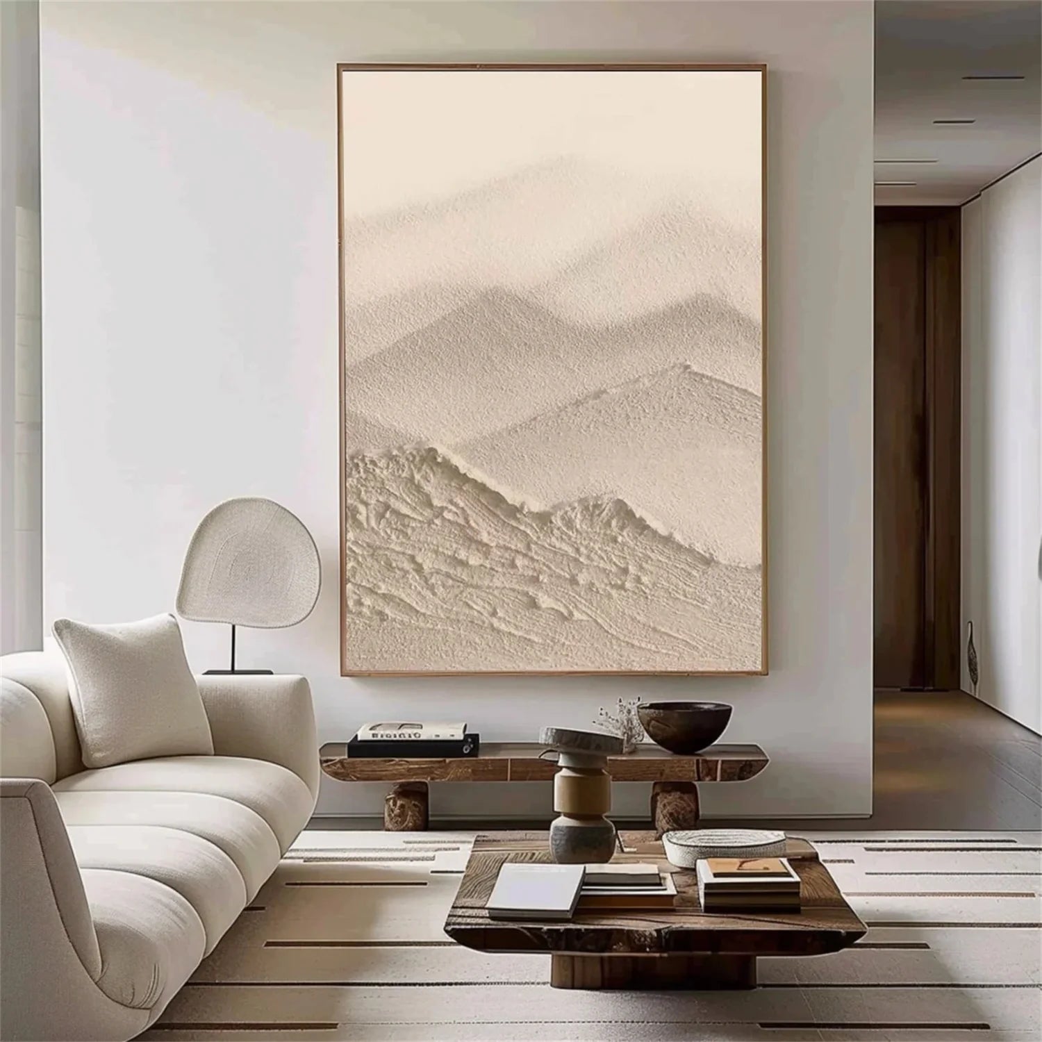 Minimalist Brown & Beige Art #MB013