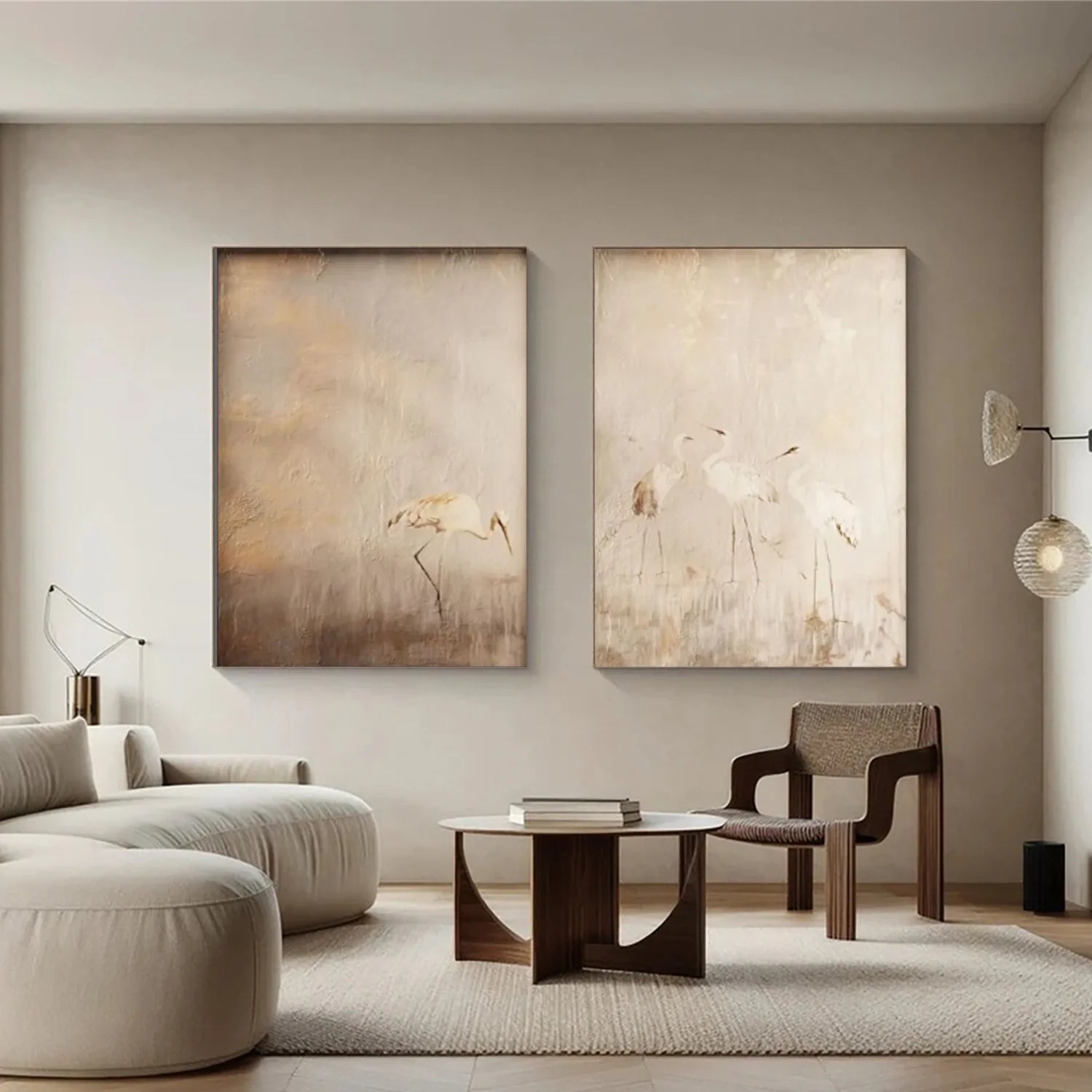 Abstract Animal Wall Art Set of 2 #AM141