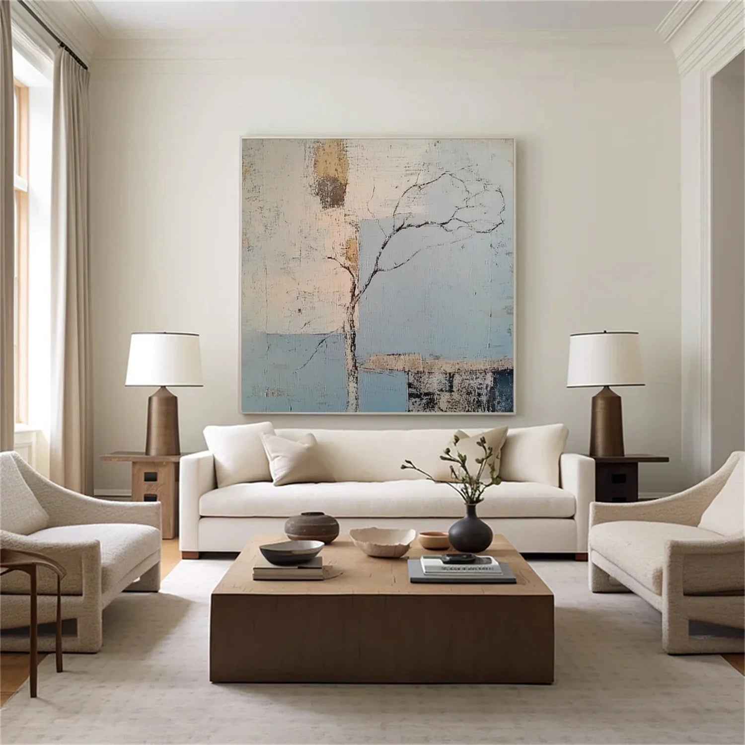 Flower & Tree Abstract_Wall Art #FT164