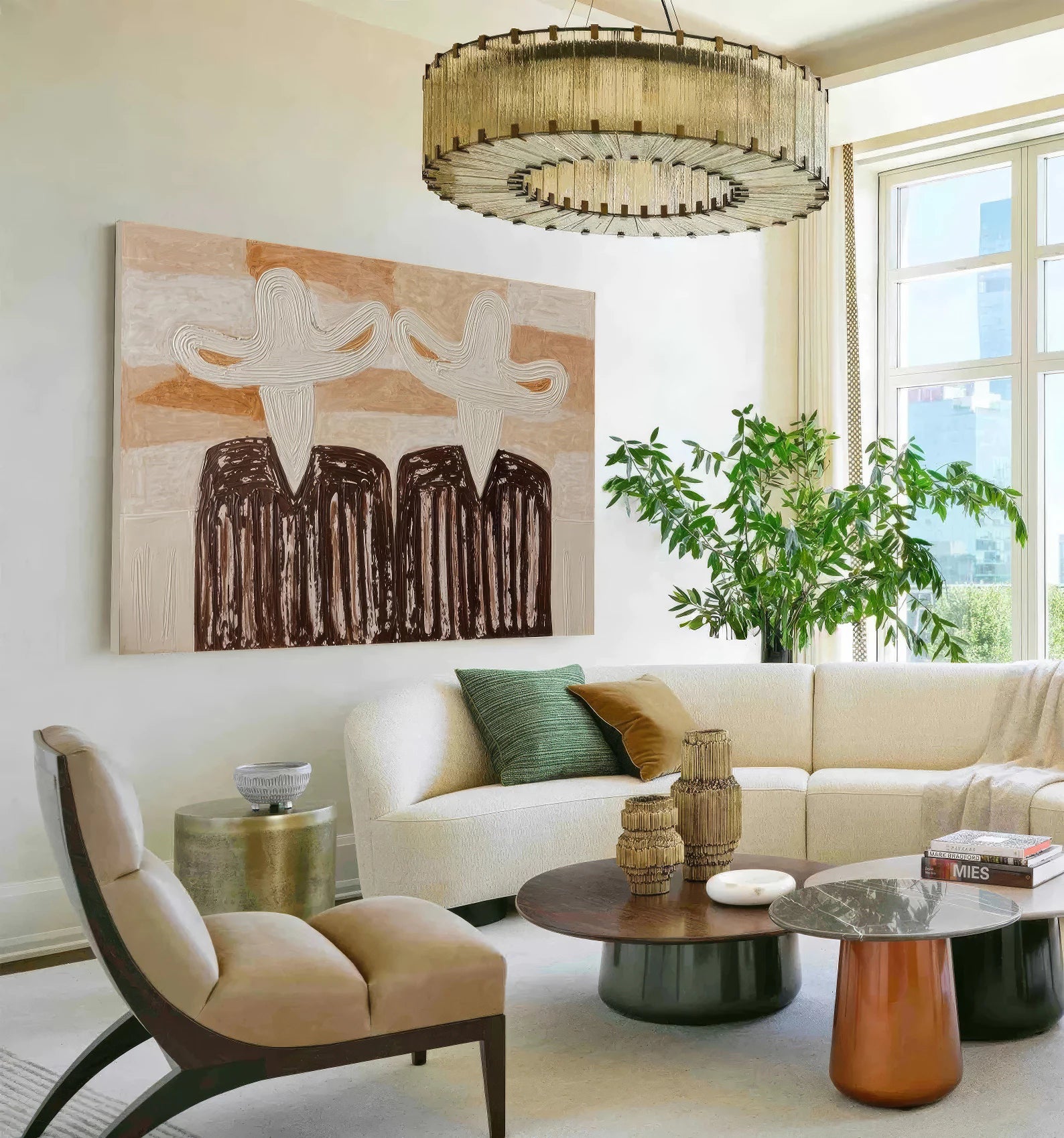 Earth Tone Textured Painting #AB144
