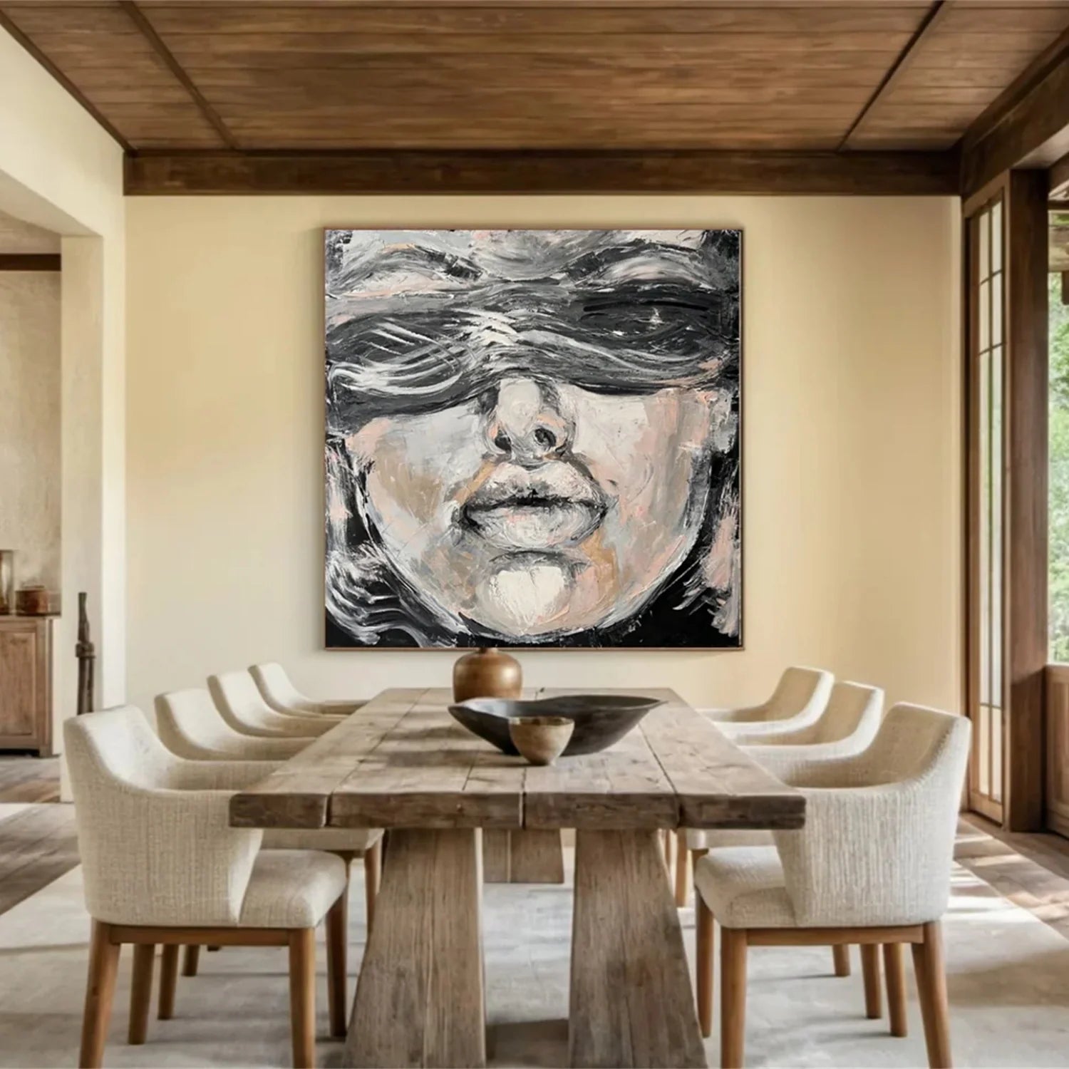 Abstract Portrait Colorful Painting #AB024