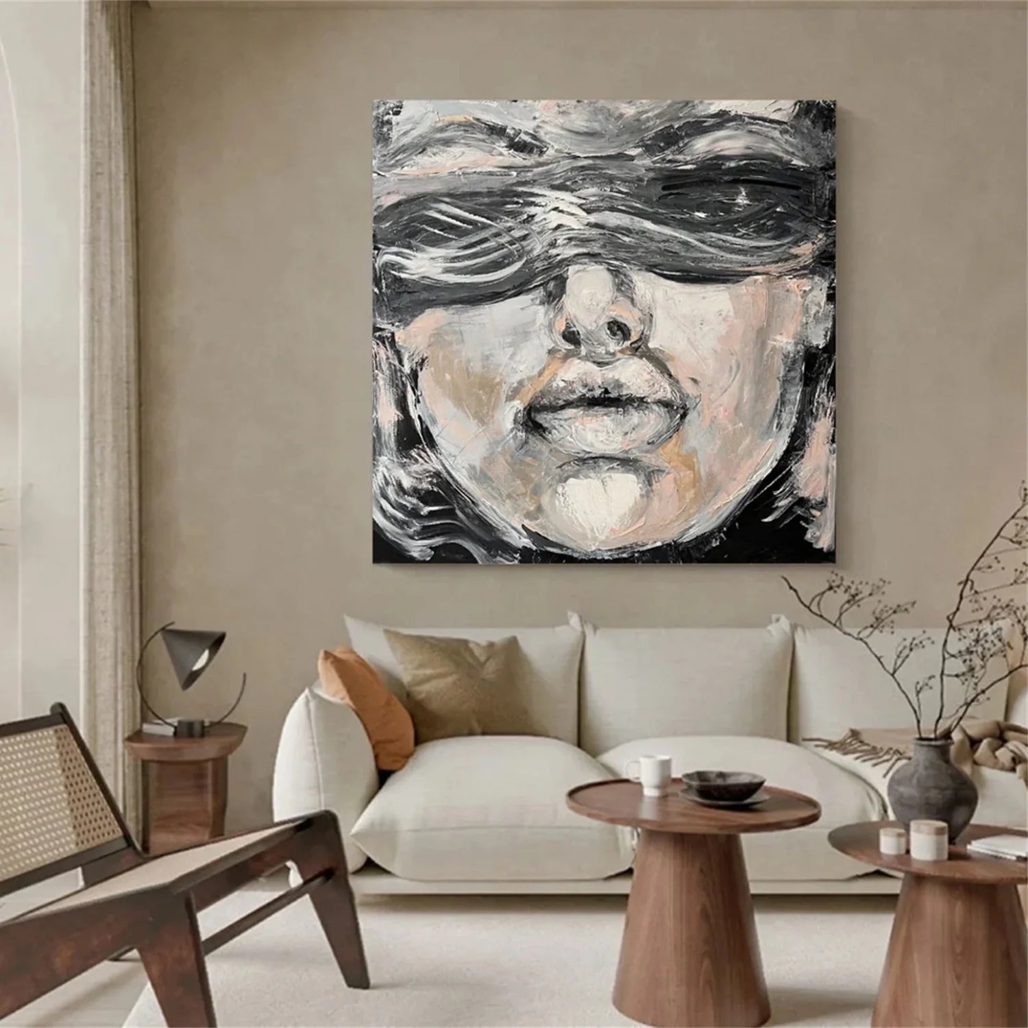 Abstract Portrait Colorful Painting #AB024