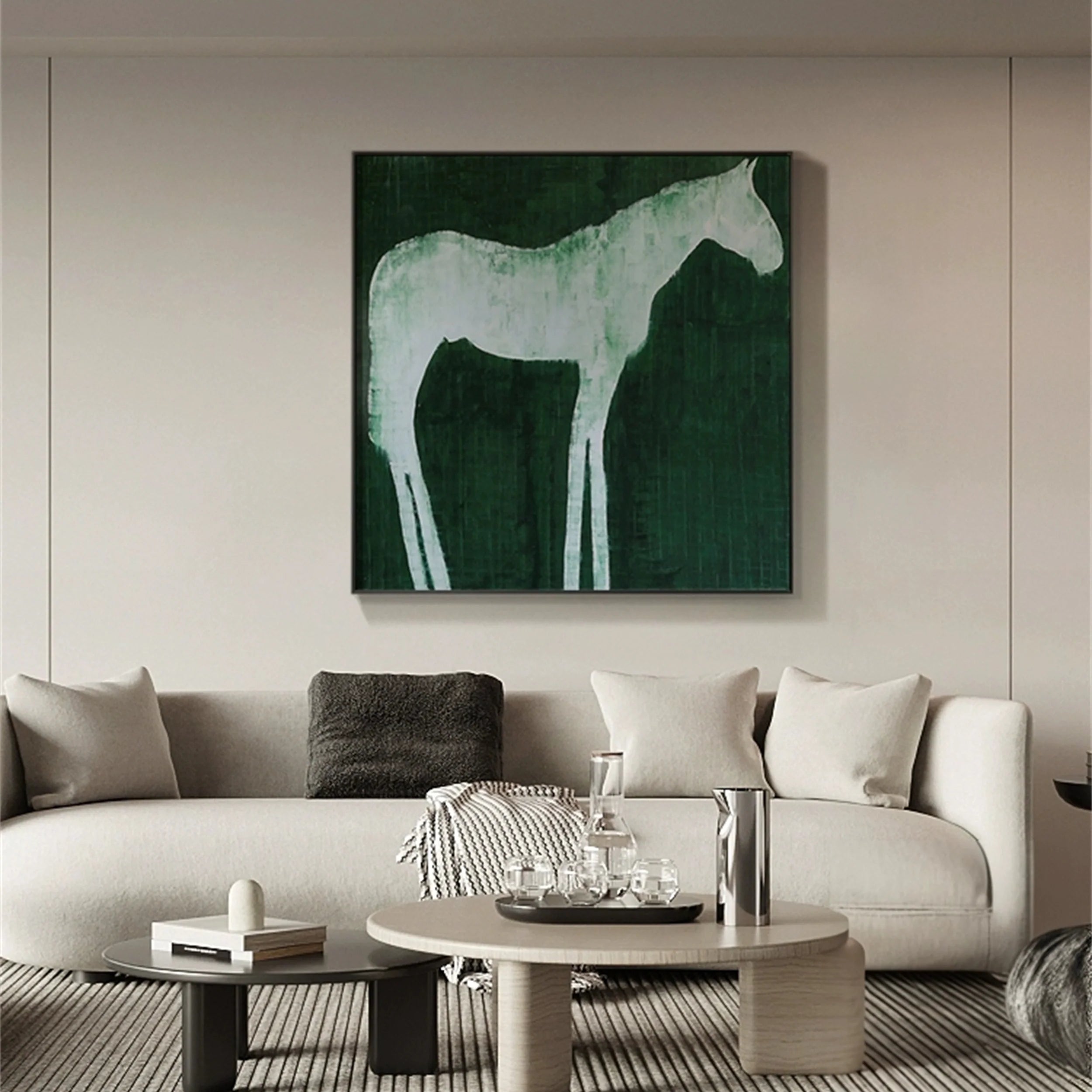 Colorful Horse Abstract Animal Wall Art #AM034