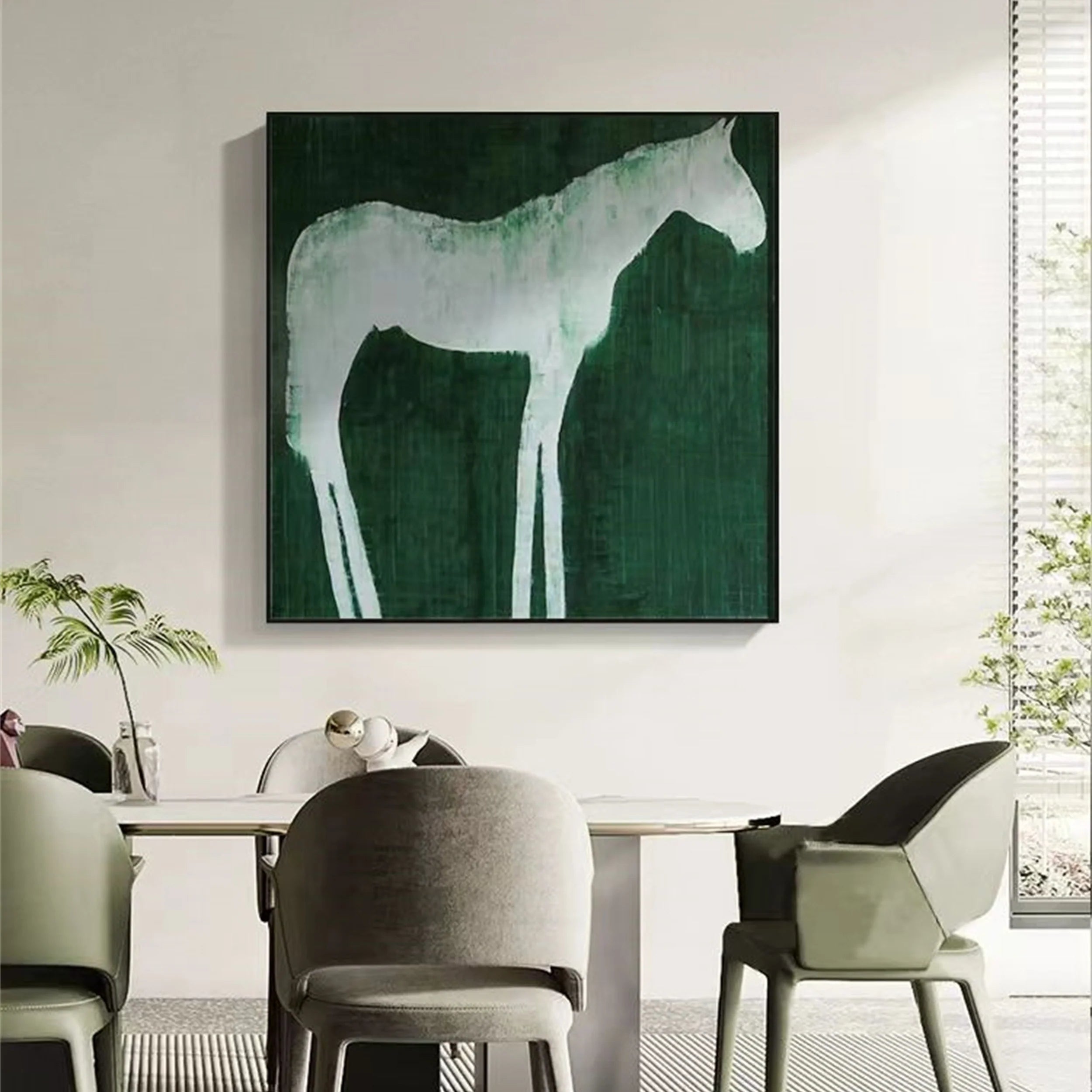 Colorful Horse Abstract Animal Wall Art #AM034