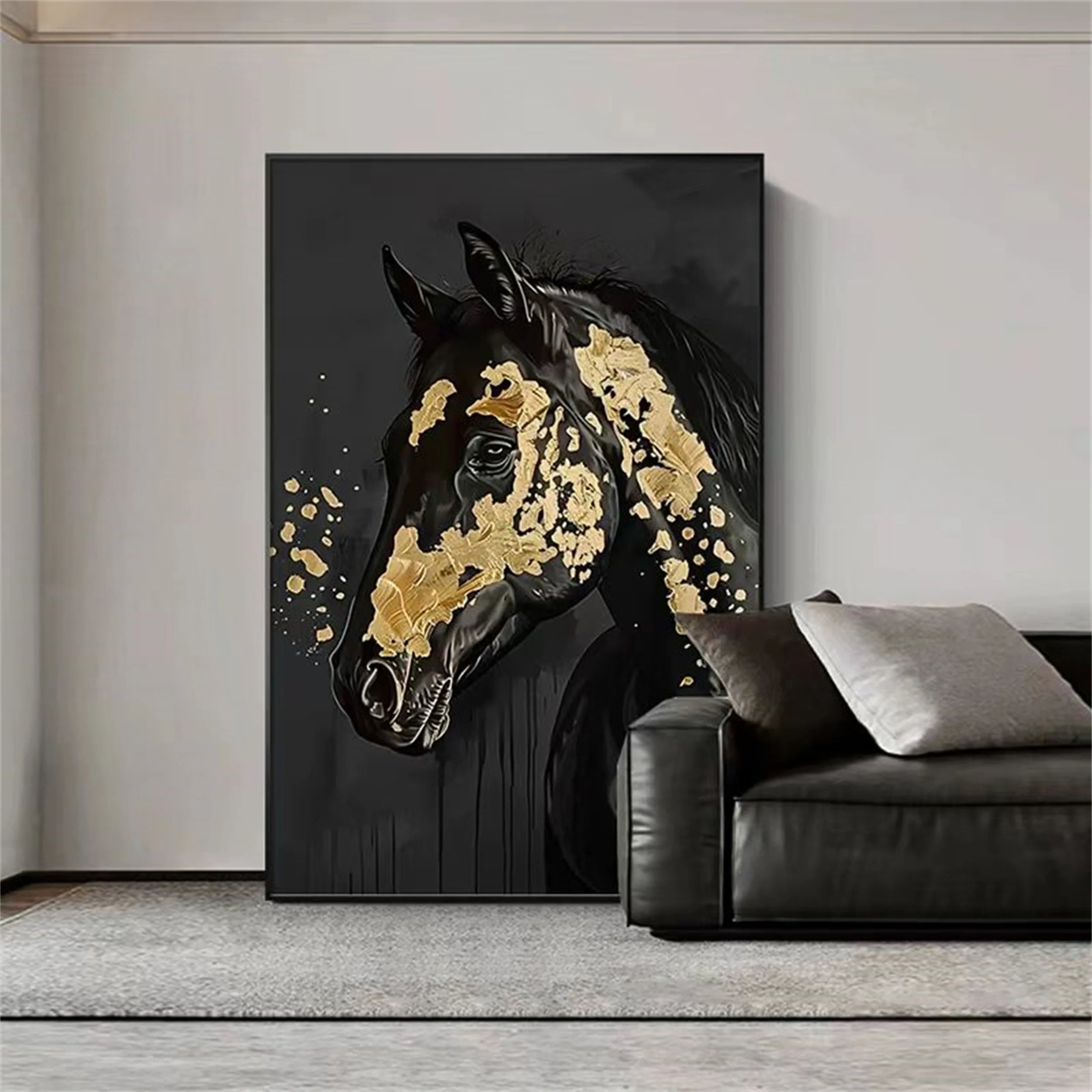 Colorful Horse Abstract Animal Wall Art #AM038