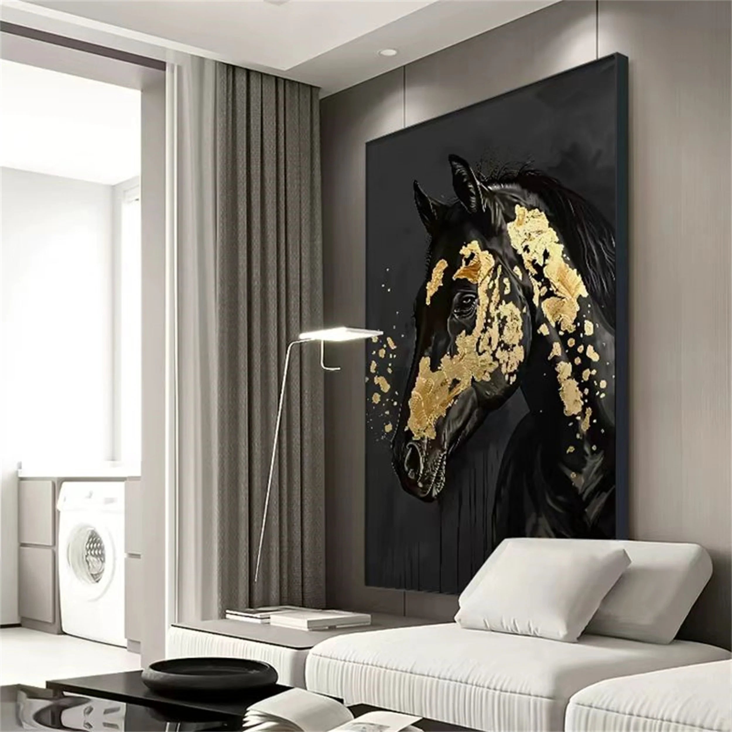 Colorful Horse Abstract Animal Wall Art #AM038