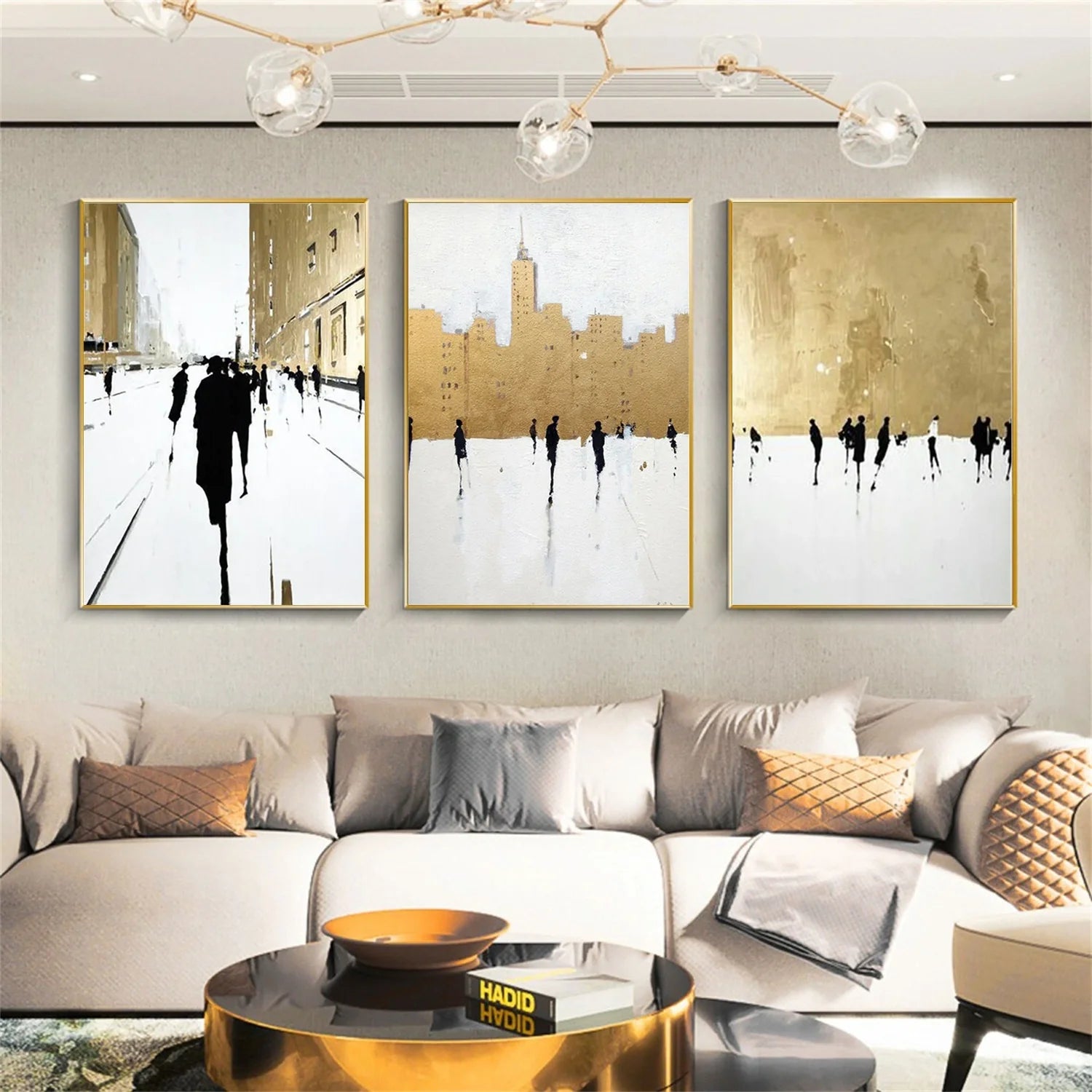 Abstract Portrait Wall Art Set of 3 #AB066