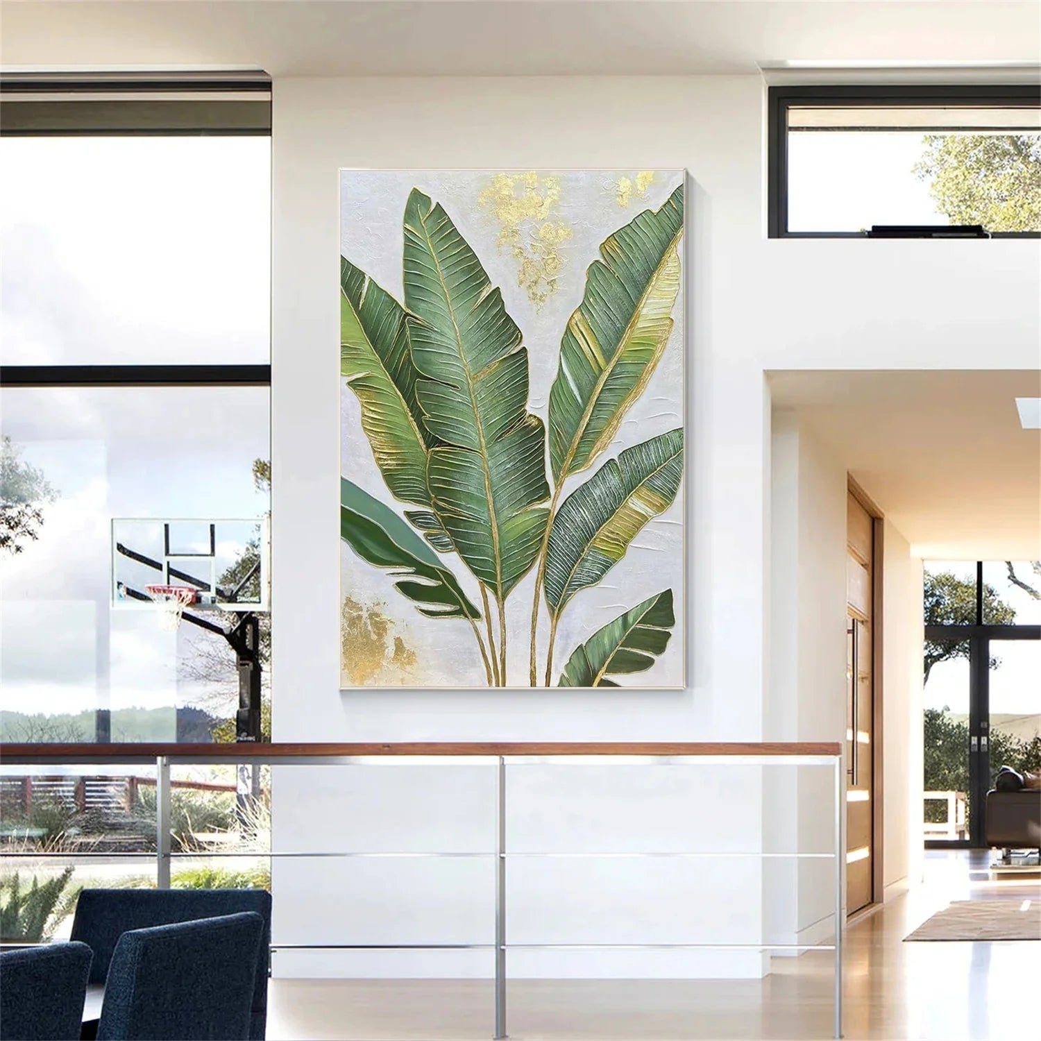 Flower & Tree Abstract Textured Wall Art #FT114