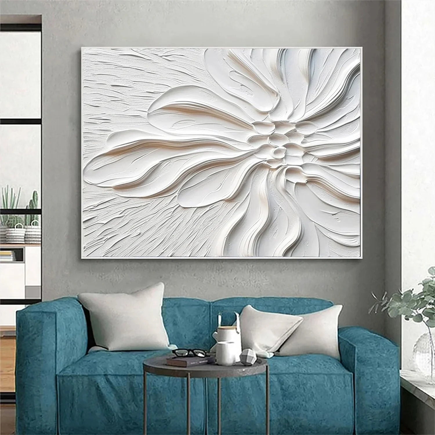 Flower & Tree Abstract Textured Wall Art #FT057