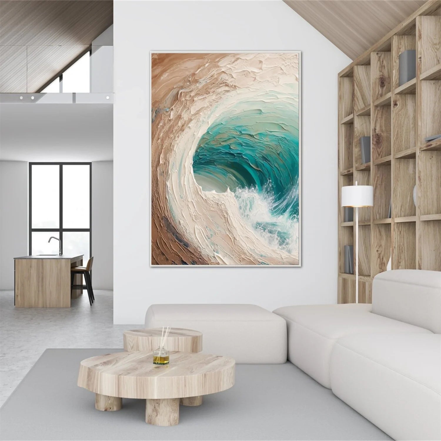 Sea & Sky Abstract_Textured_Wall Art #SK125