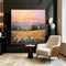 Sunset Meadow Landscape Oil Painting #FT528