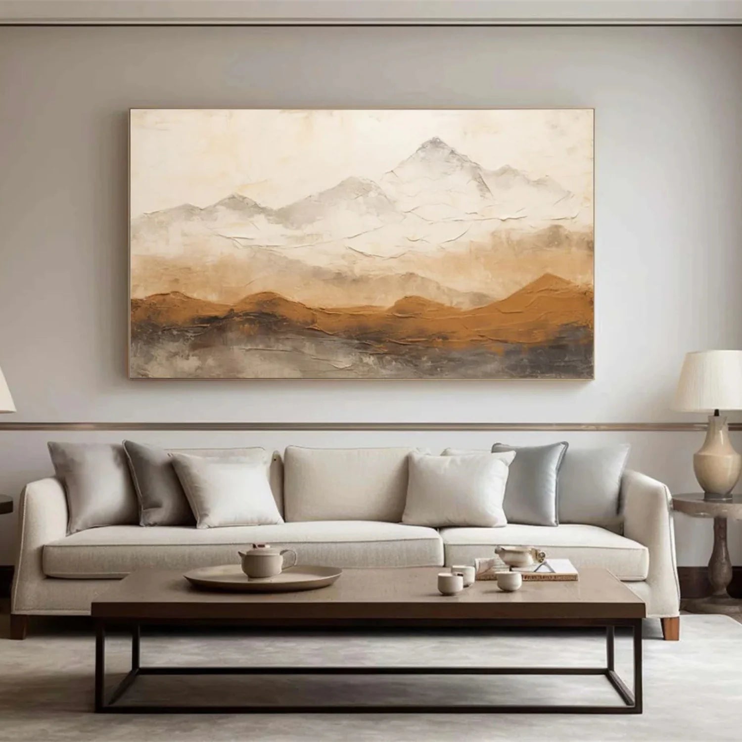 Minimalist Mountain Canvas Art #MD292