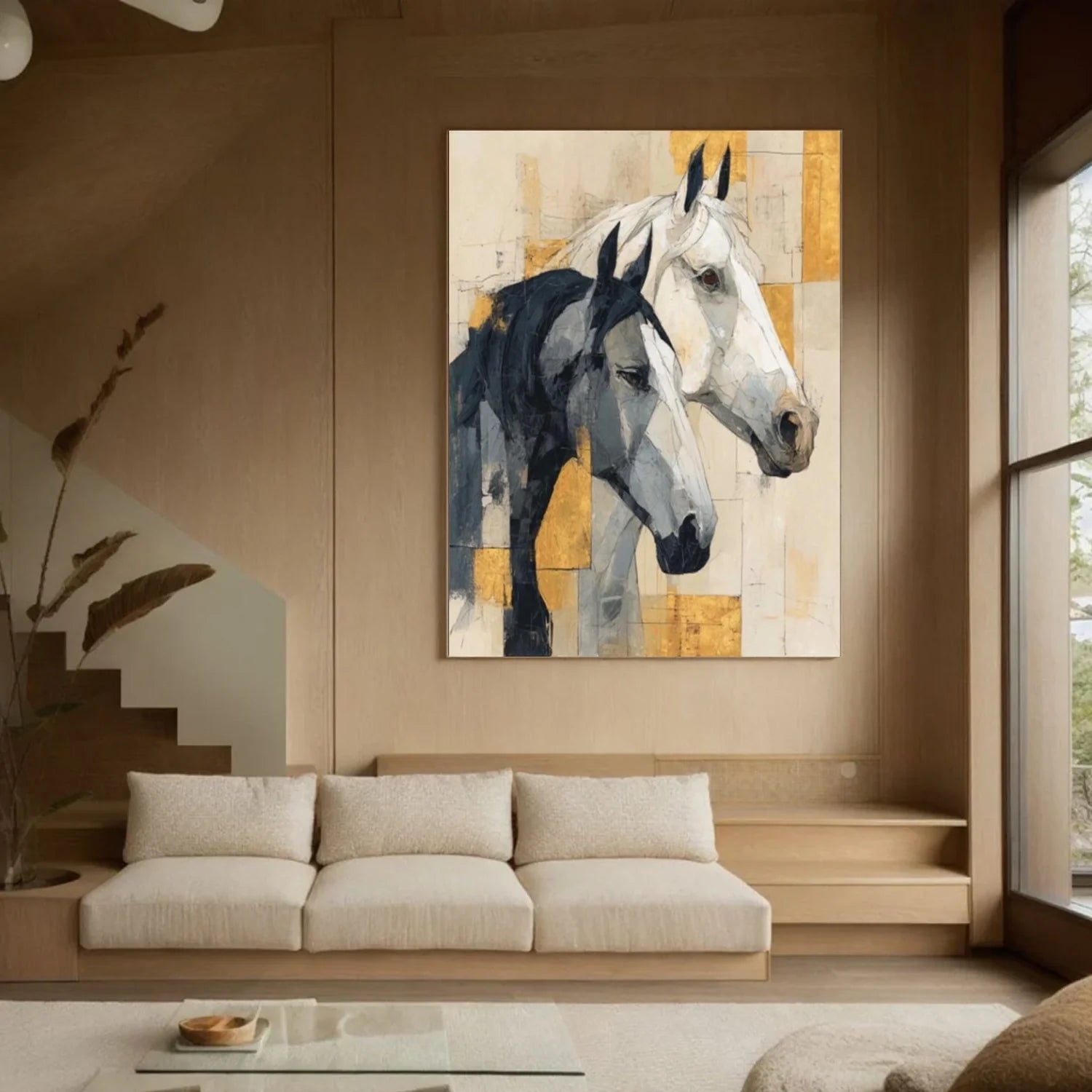 Abstract Animal Horse Wall Art #AM145