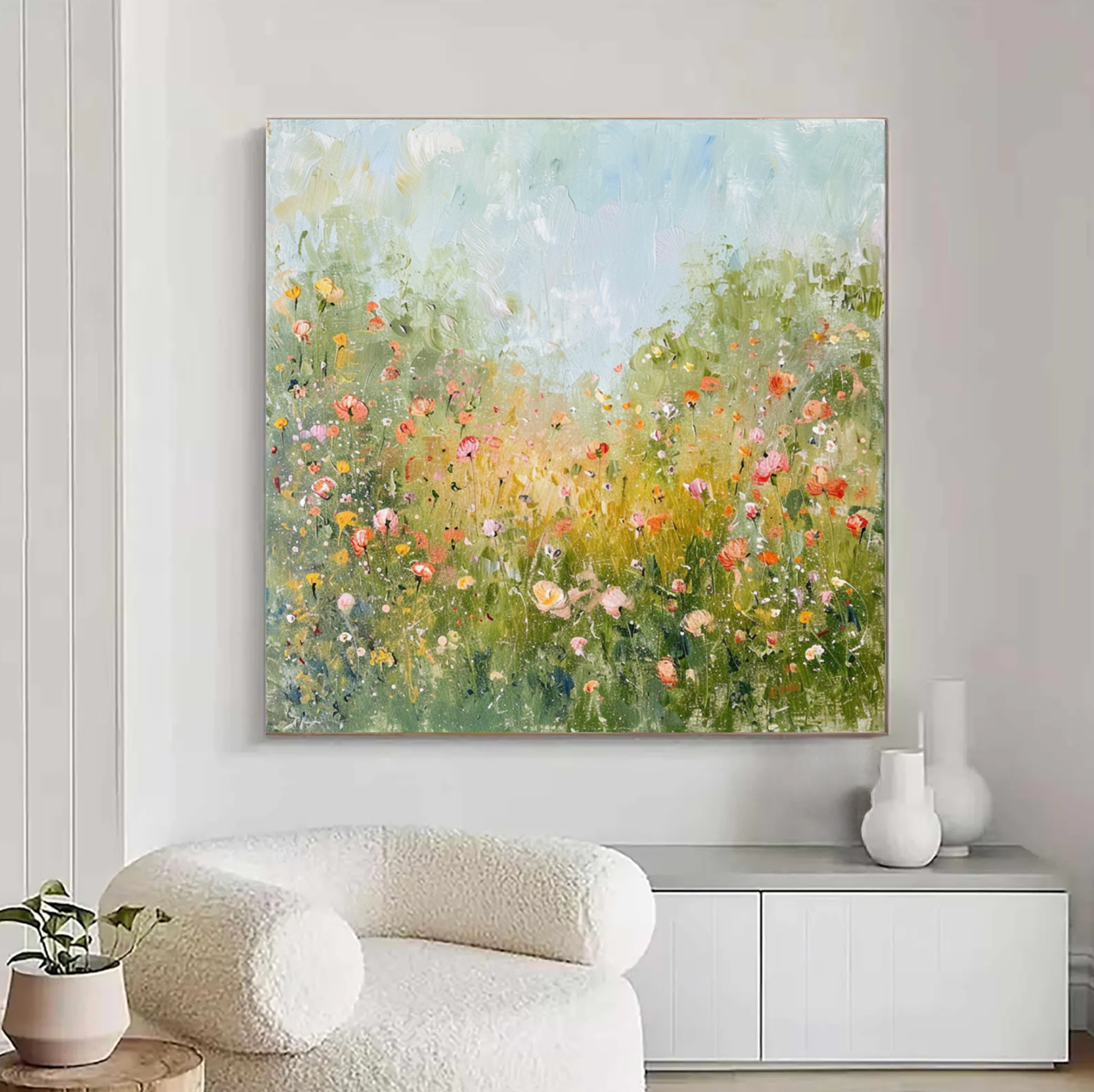 Impressionist Spring Floral Wall Art #FT336