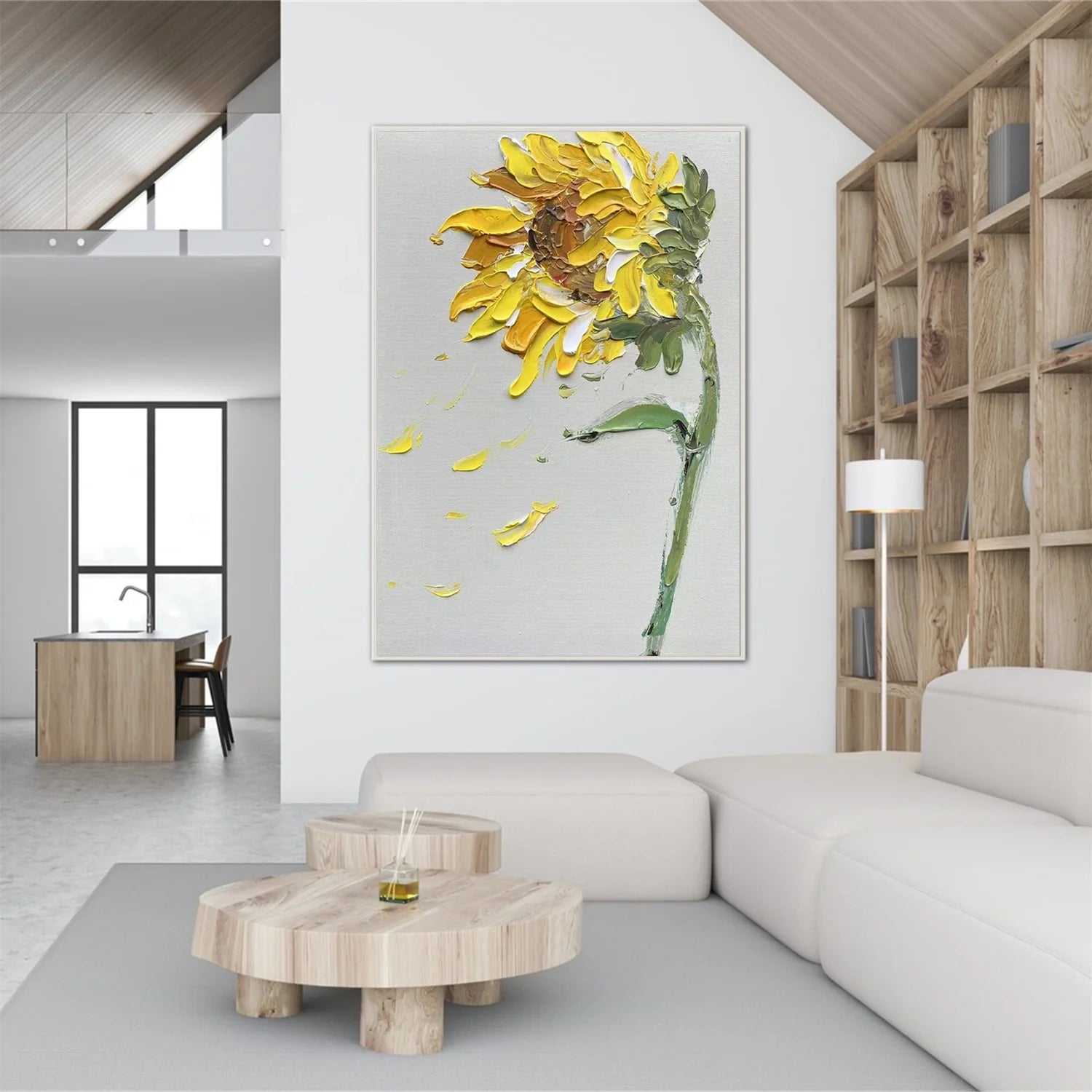 Flower & Tree Abstract_Textured Wall Art #FT124