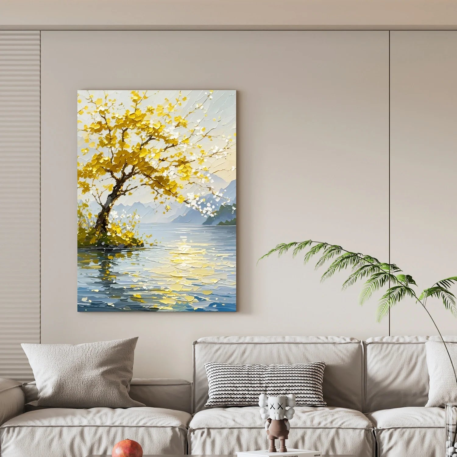 Flower & Tree Abstract Textured_Wall Art #FT169