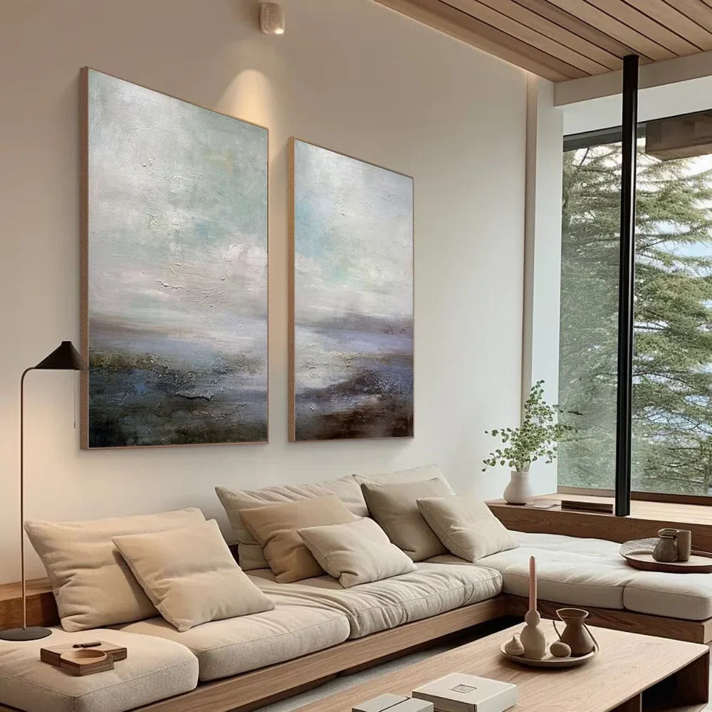 Minimalist Sea & Sky Art Set of 2 #SK003