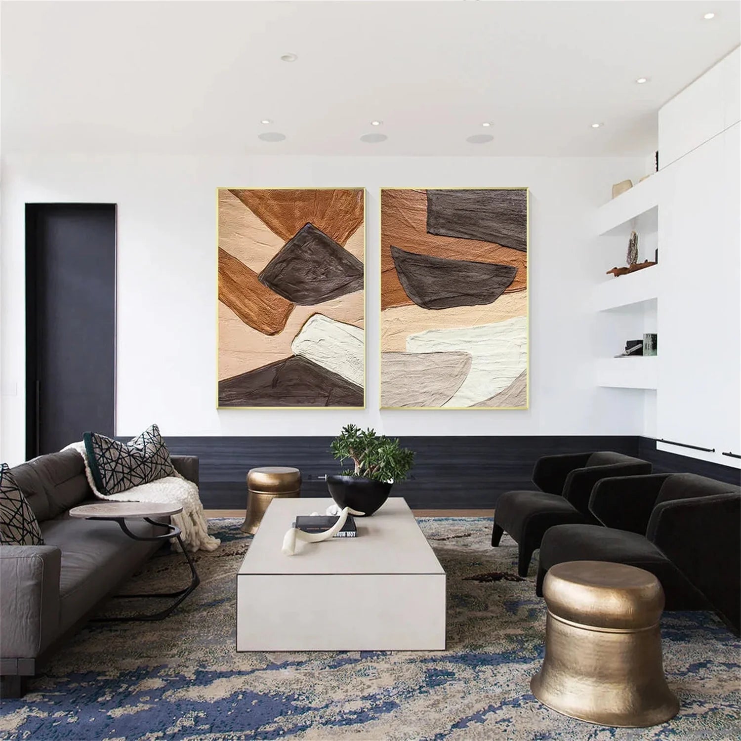 Abstract Tranquility Set of 2 #WA321