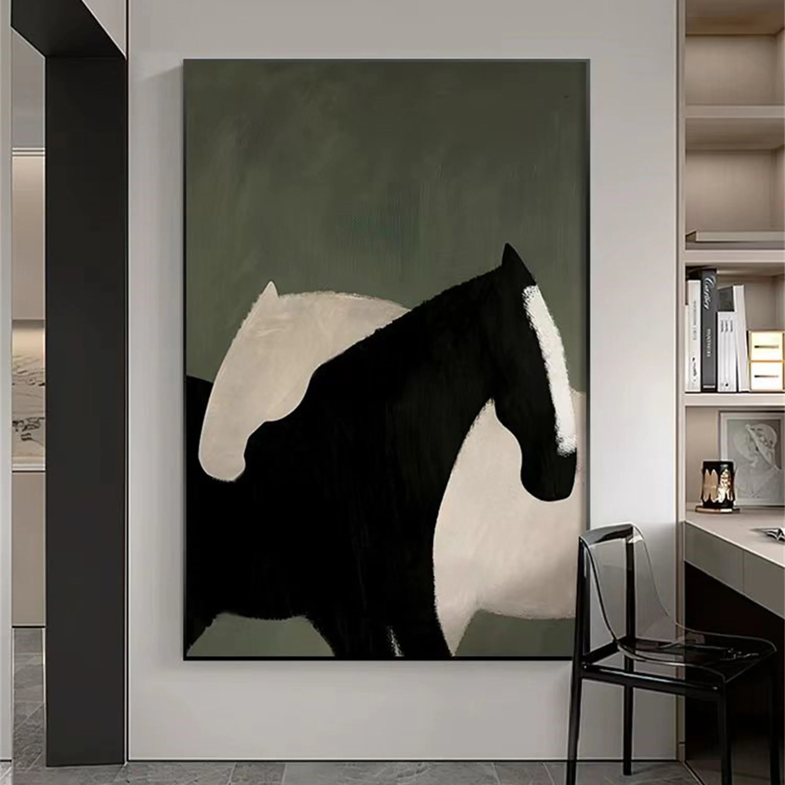 Colorful Horse Abstract Animal Wall Art #AM033