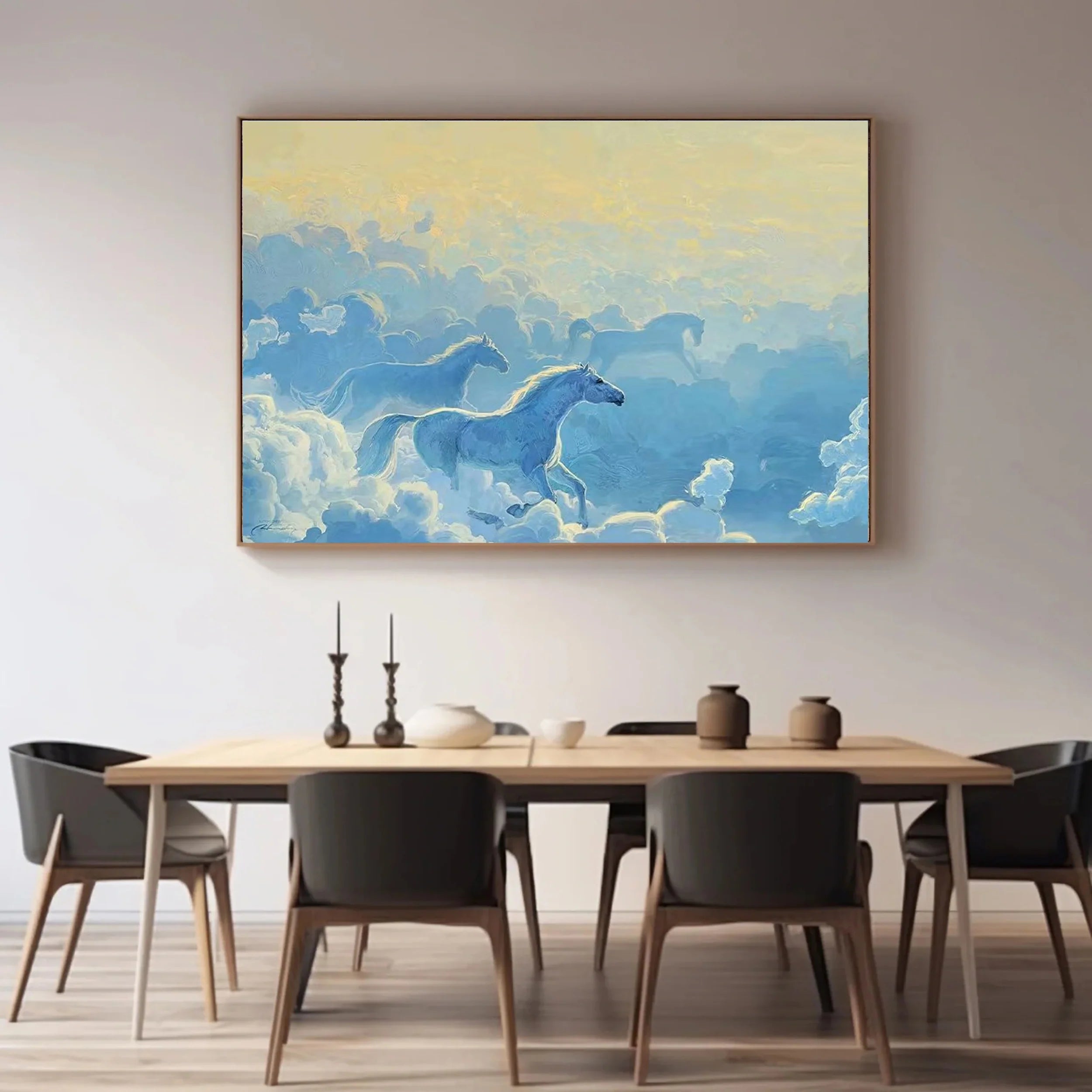 Colorful Horse Abstract Animal Wall Art #AM012