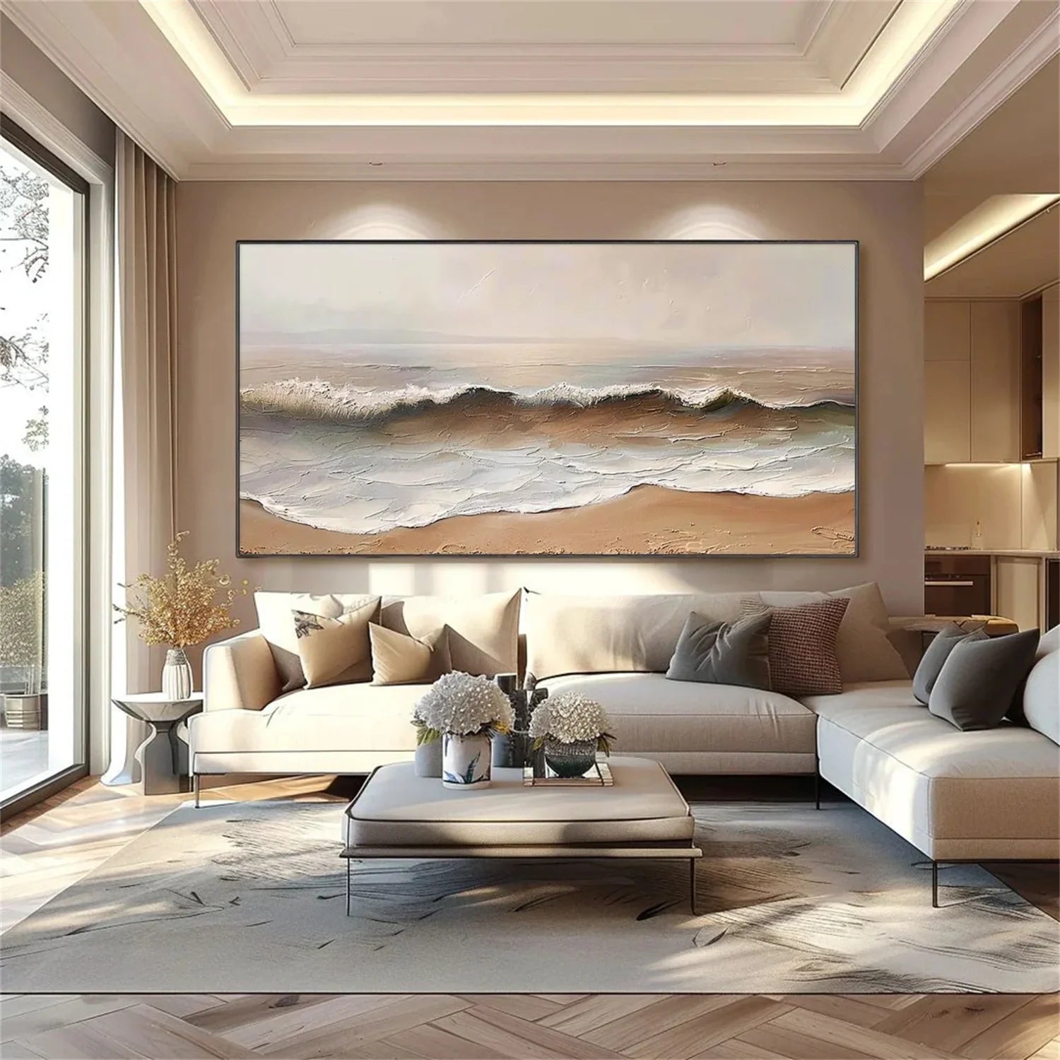 Sea & Sky Abstract_Textured_Wall Art #SK177