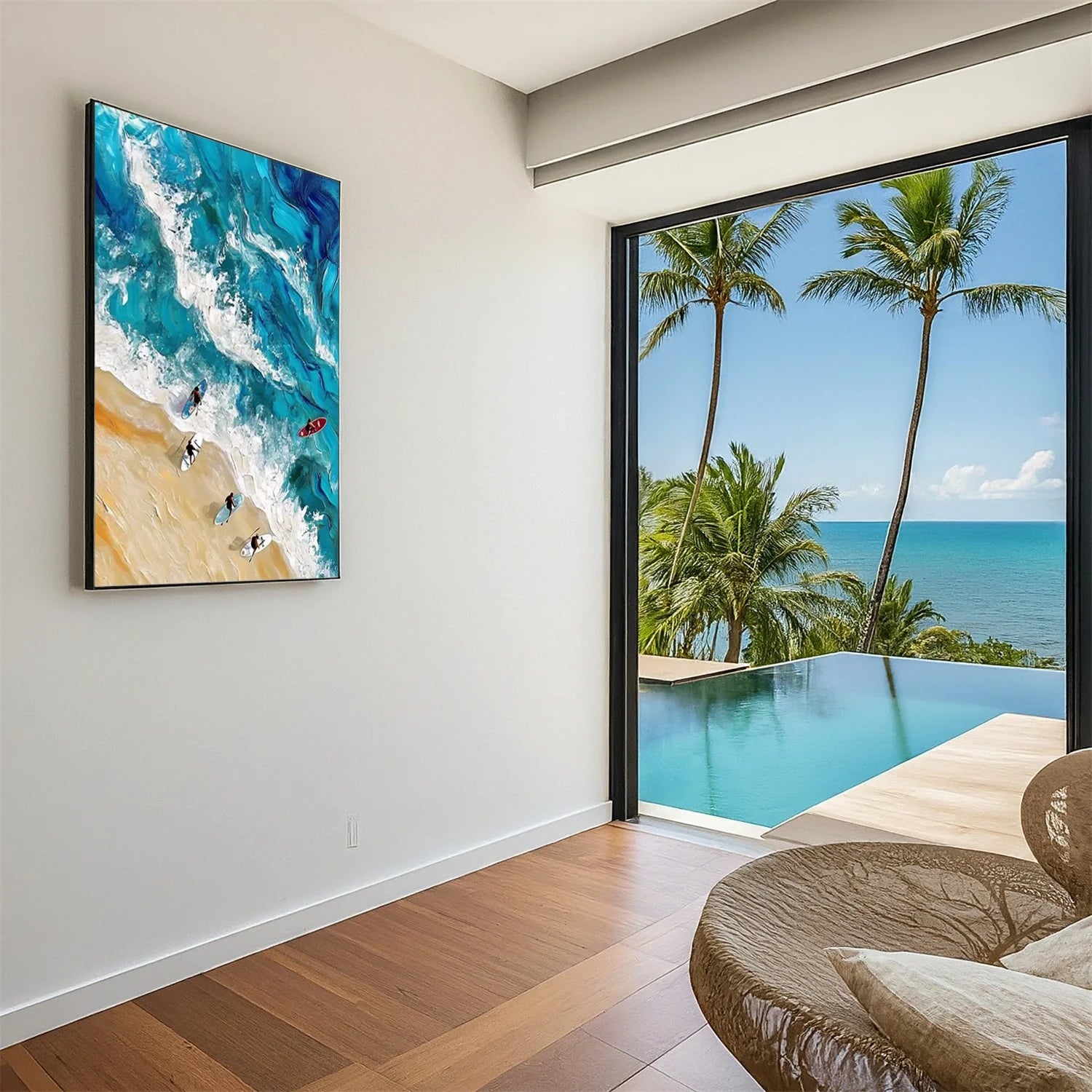 Swimming Sport Textured Wall Art #AS015