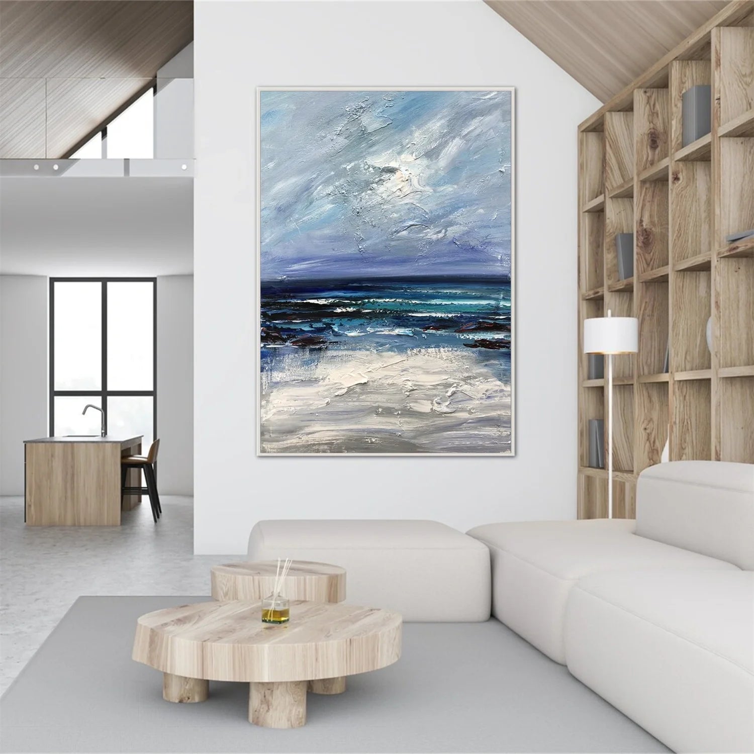 Sea & Sky Abstract_Textured_Wall Art #SK126