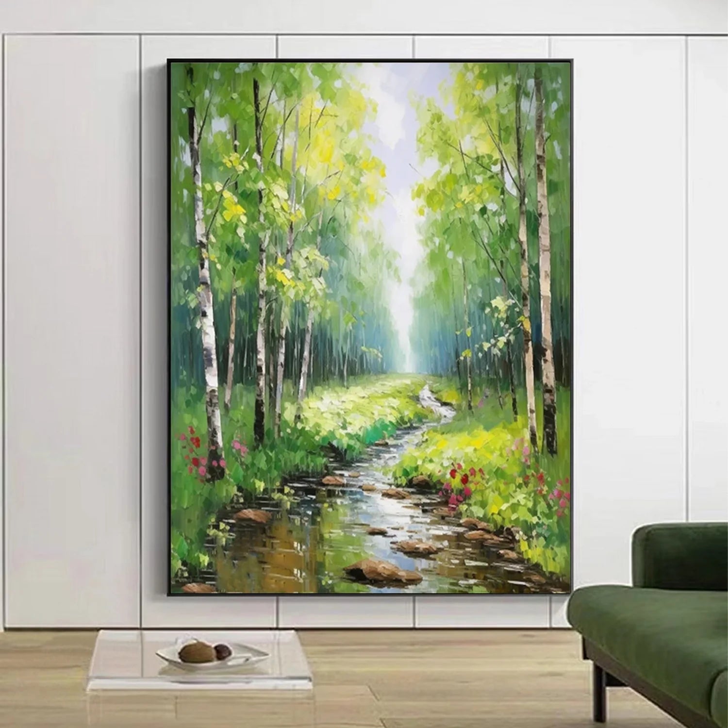 Flower & Tree Abstract Textured Wall Art #FT073