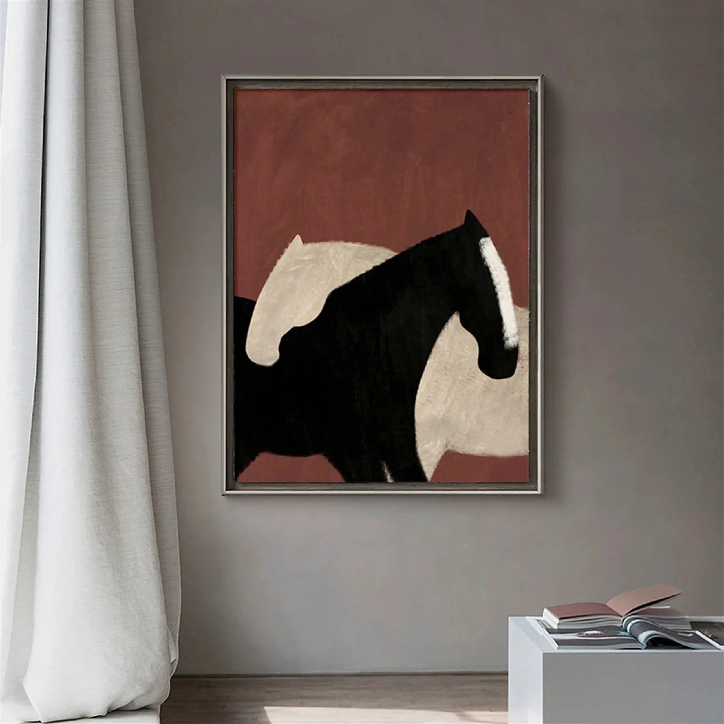 Colorful Horse Abstract Animal Wall Art #AM004
