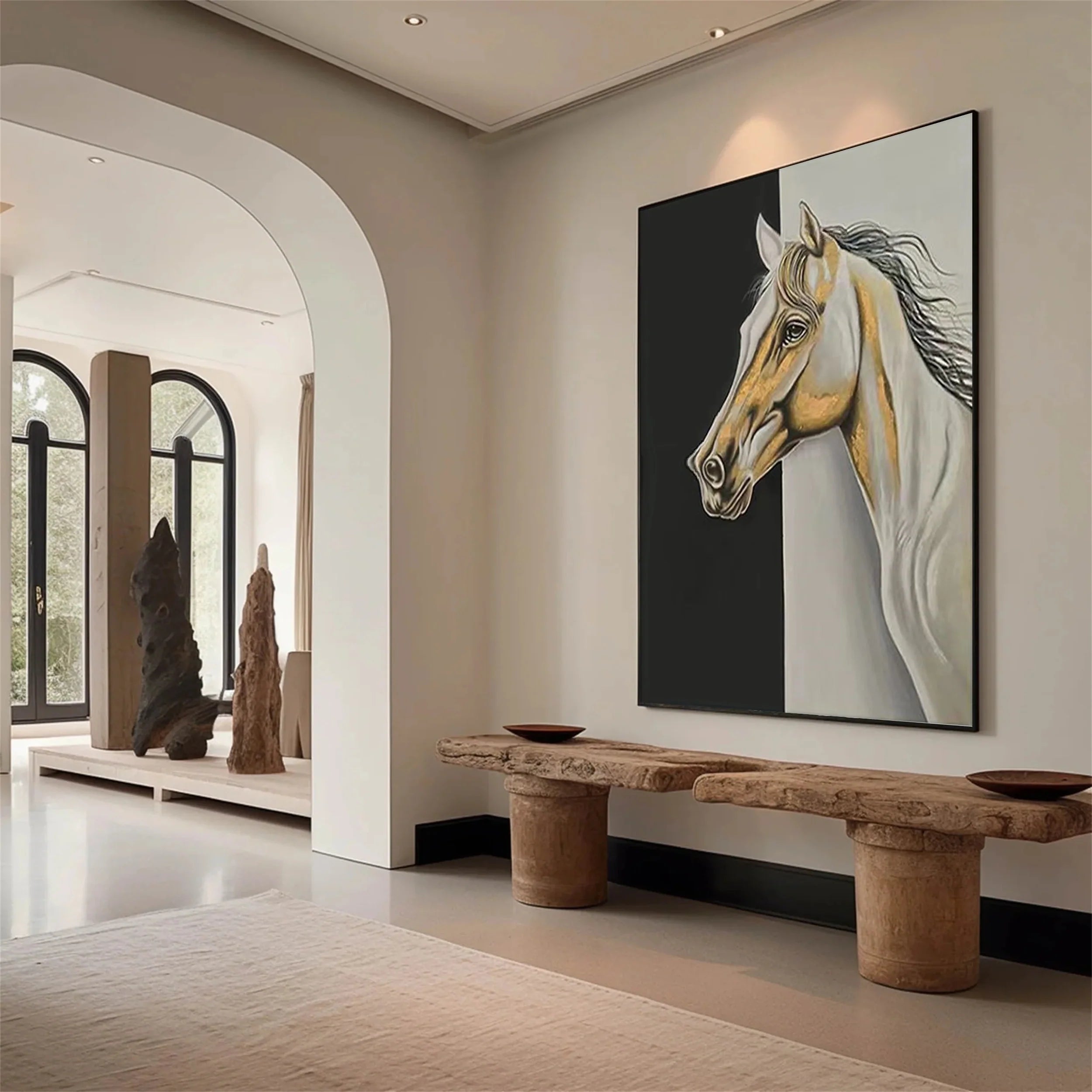 Colorfu Horse Abstract Animal Wall Art #AM014