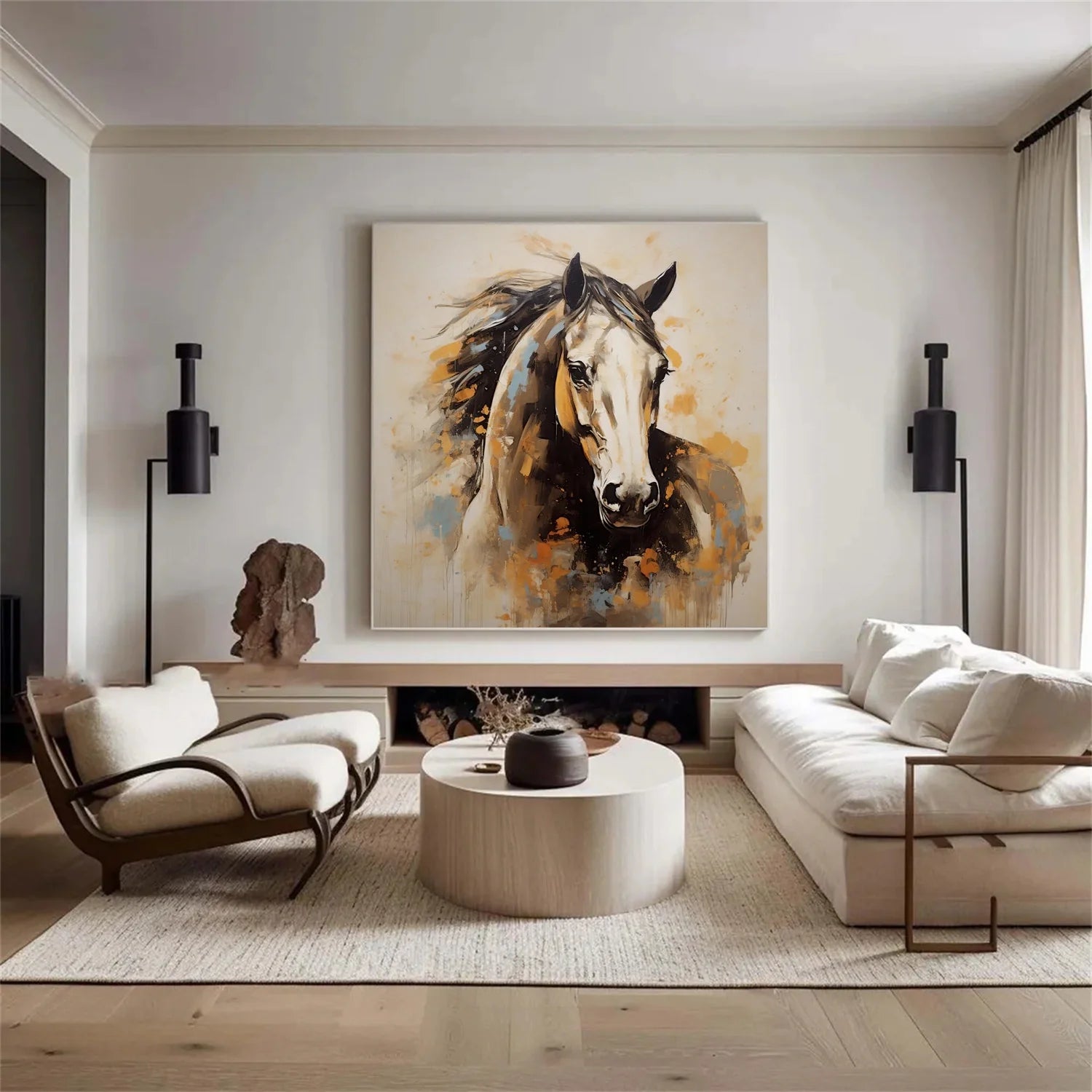 Abstract Animal Horse Wall Art #AM105